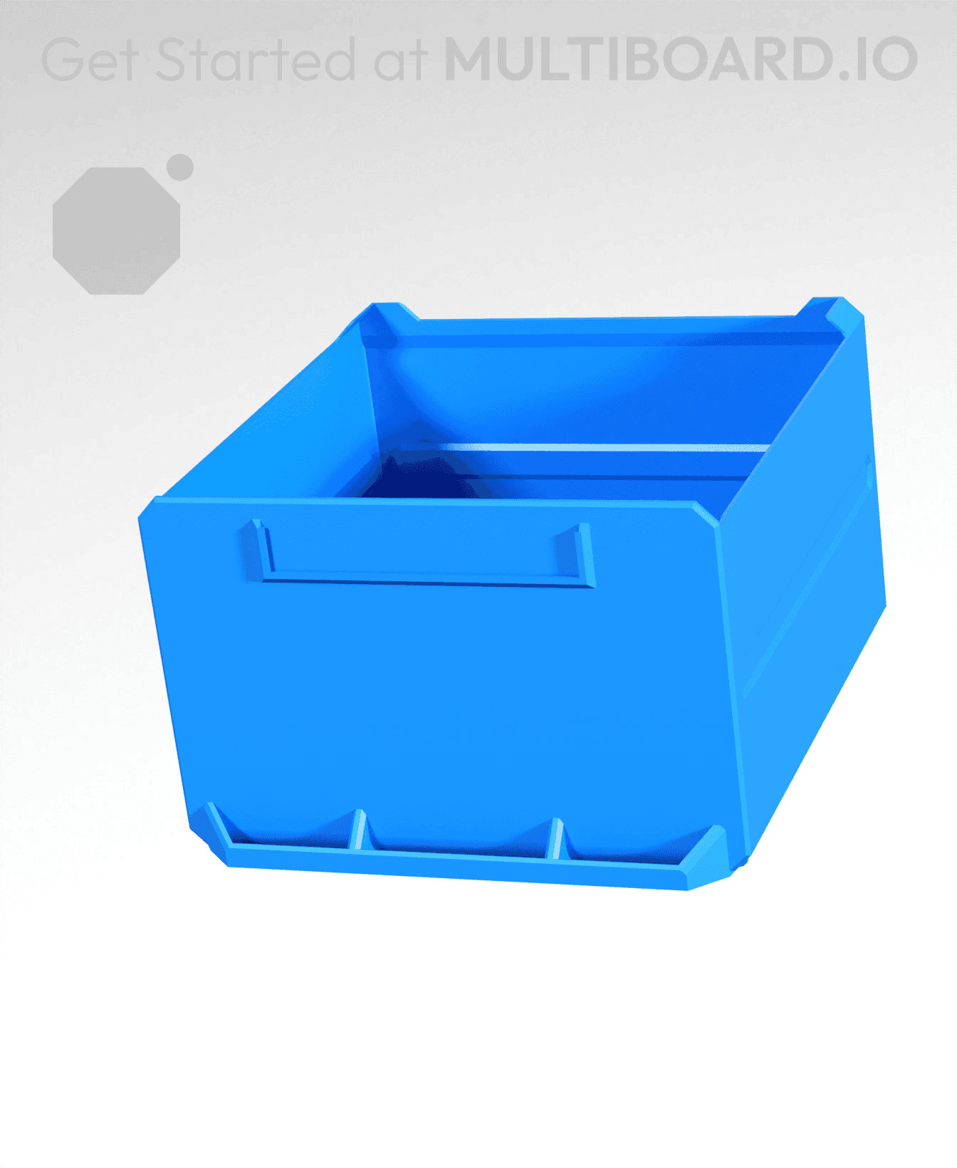 3x2x3-Deep - Multibin Simple Drawer 3d model