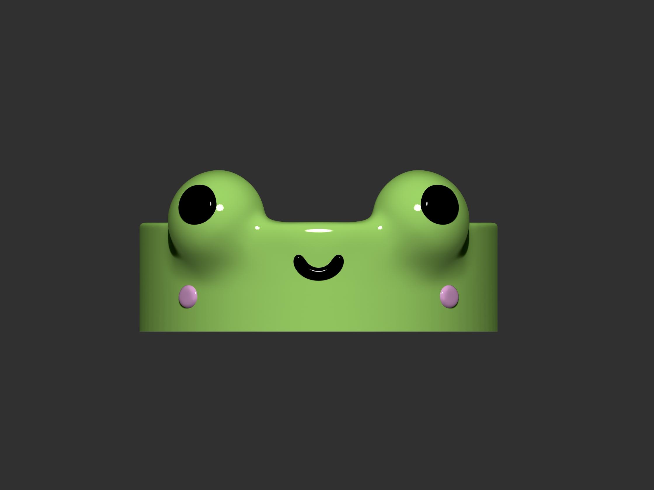 Kawaii Frog Ring 3d model