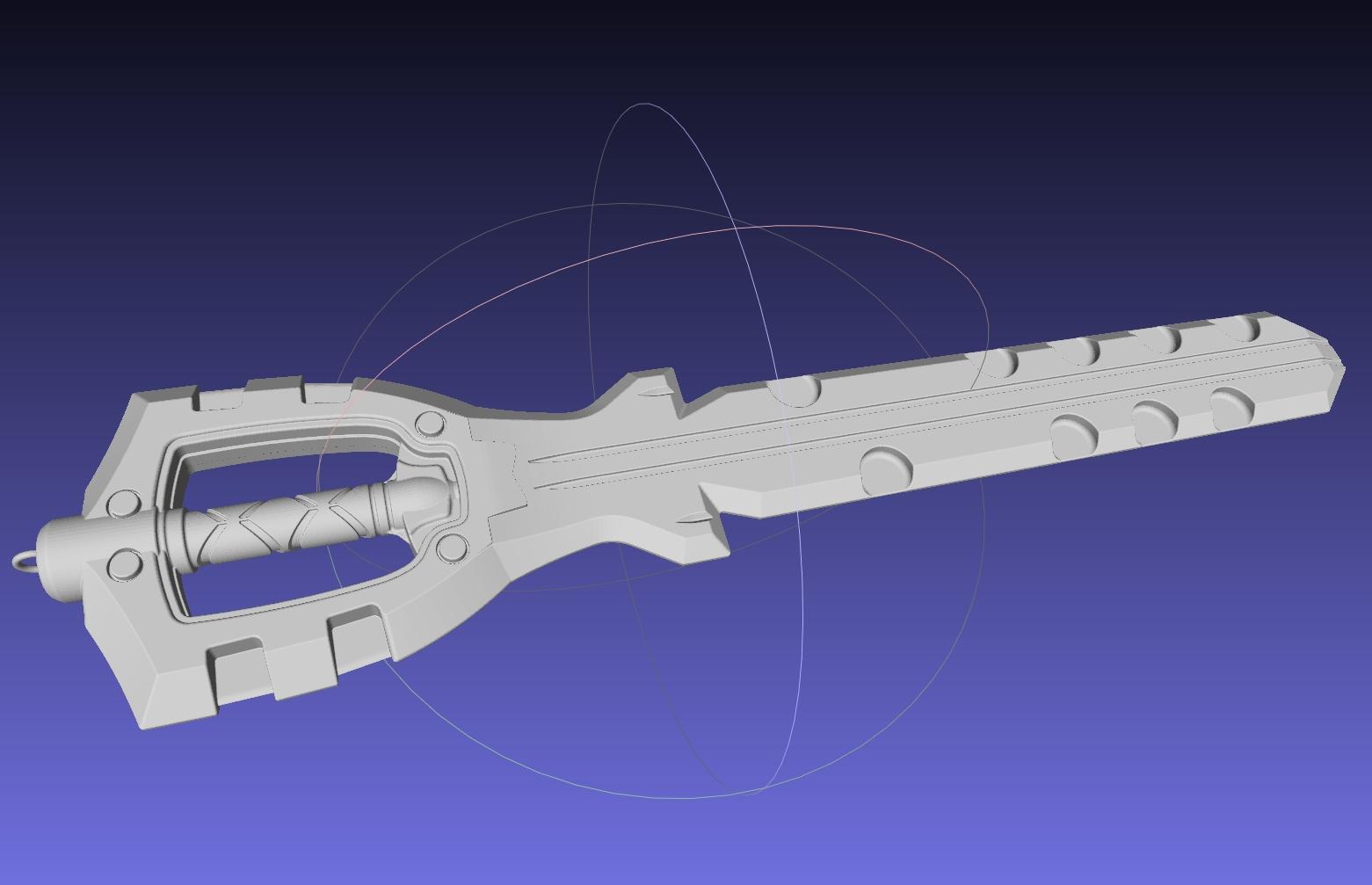 Kingdom Hearts Braveheart Keyblade Assembly 3d model