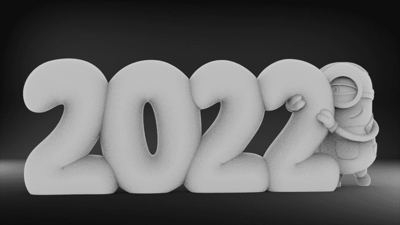 New Year Minion- 2022 3d model