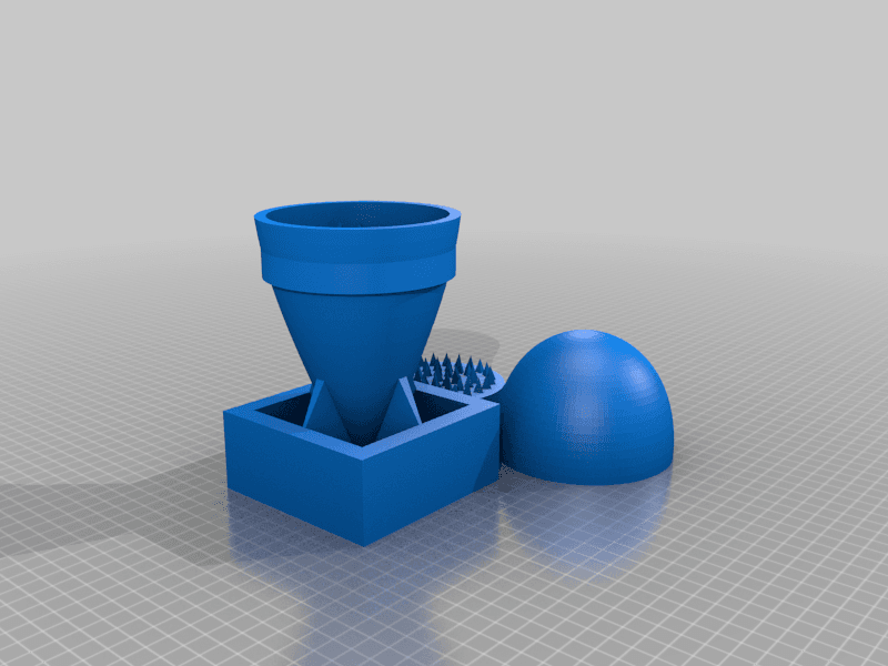 little boy grinder (atomic bomb styled) - easy print version 3d model