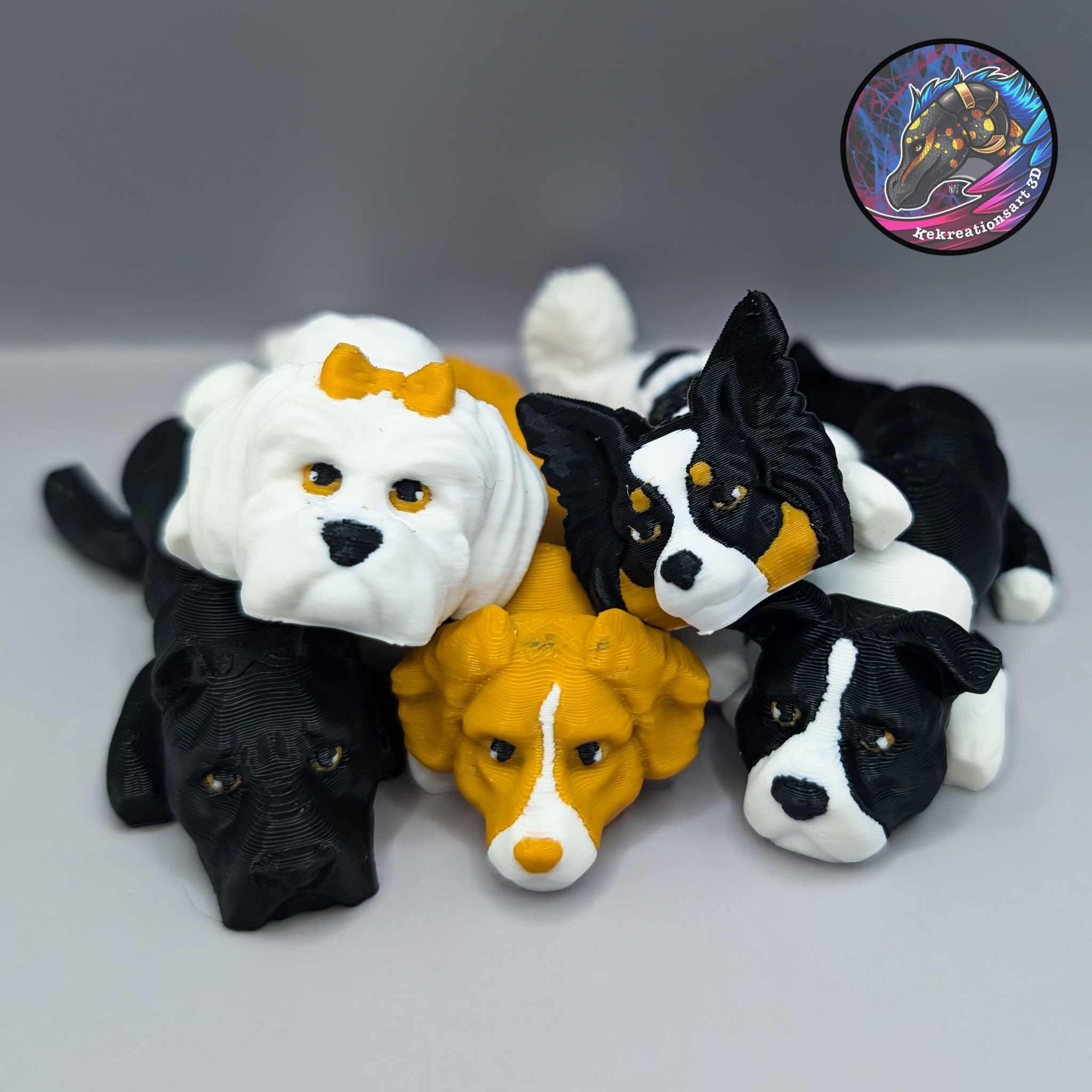 Baby Flexi Dog Set 7 part 1 3d model