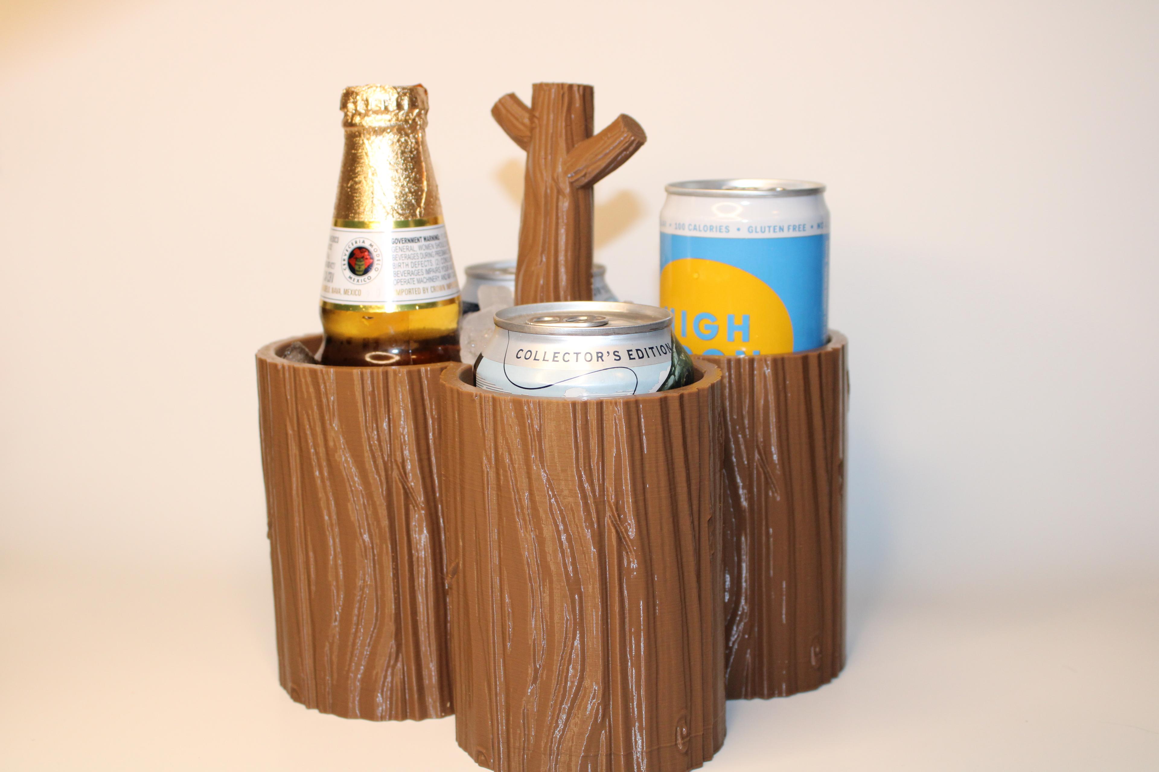 Wood Beer Holder  3d model