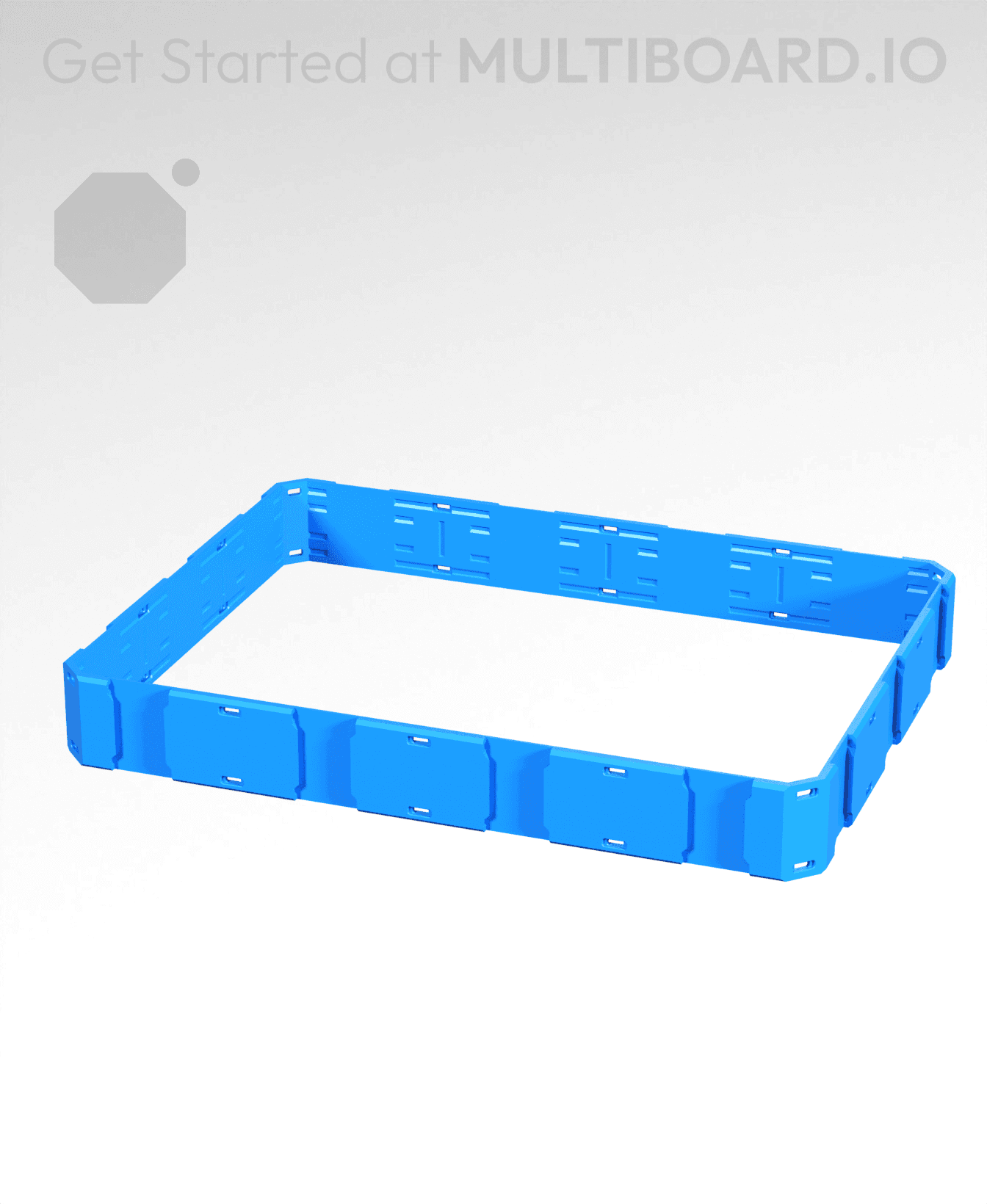 4x3x0.5 - Shell Edge - Multibin Shell Ring 3d model