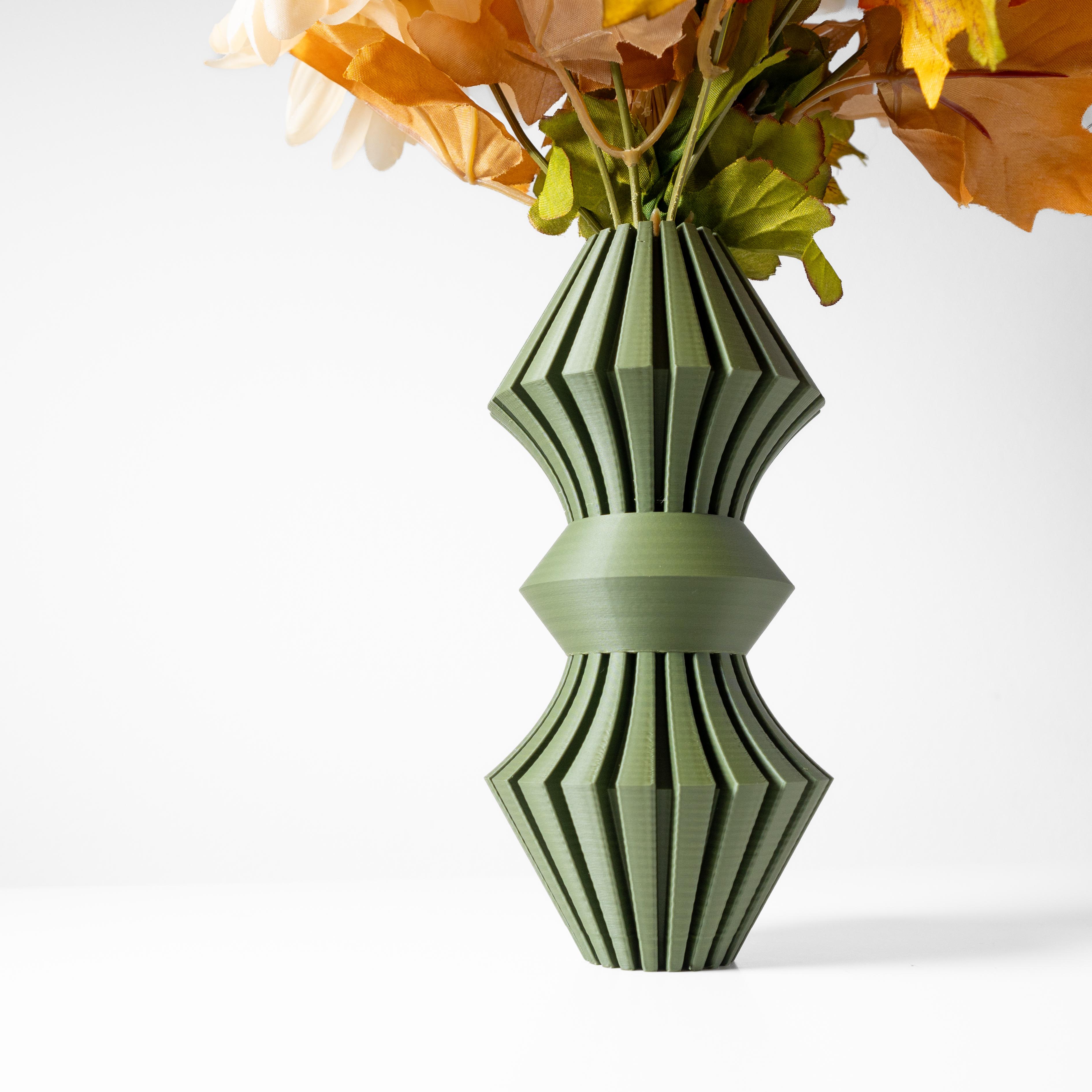The Korin Vase, Modern and Unique Home Decor for Dried and Preserved Flower Arrangement  | STL File 3d model