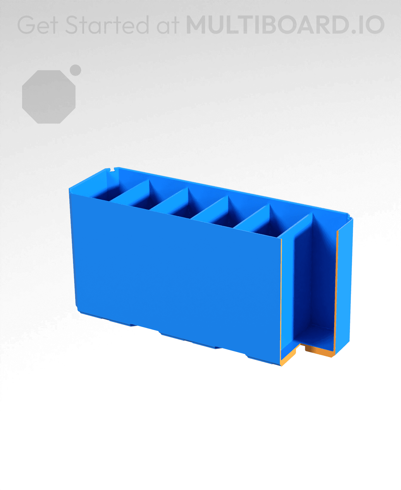 3x1x1.5 - Double Divided Bin - Multibin Insert 3d model