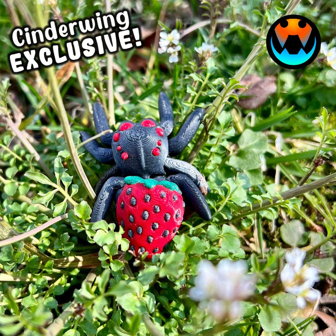 Strawberry Tiny Spider 3d model