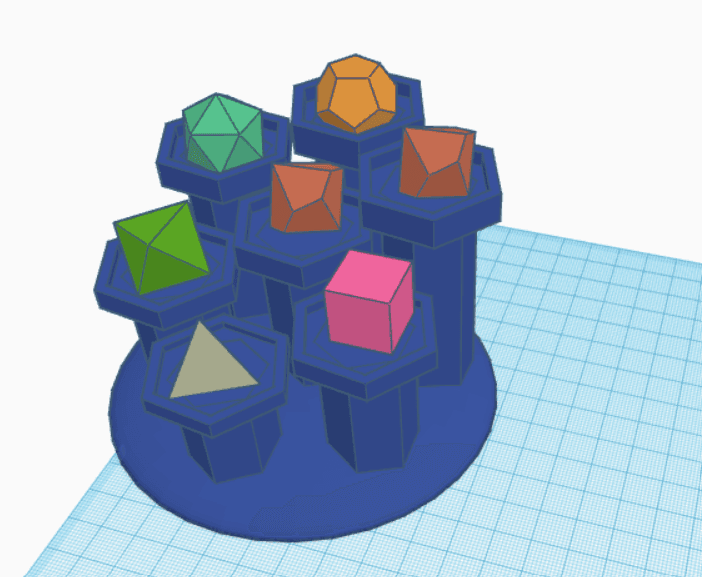 Dice Display Stand 3d model