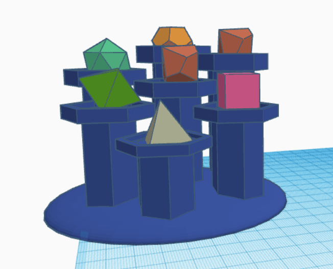 Dice Display Stand 3d model