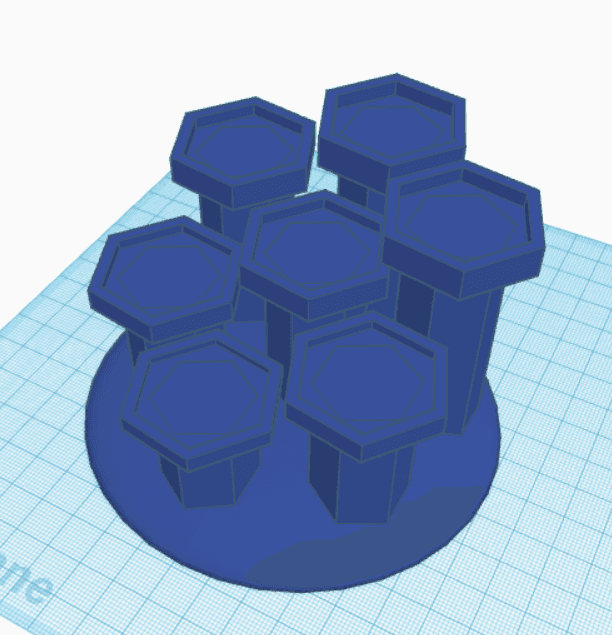 Dice Display Stand 3d model