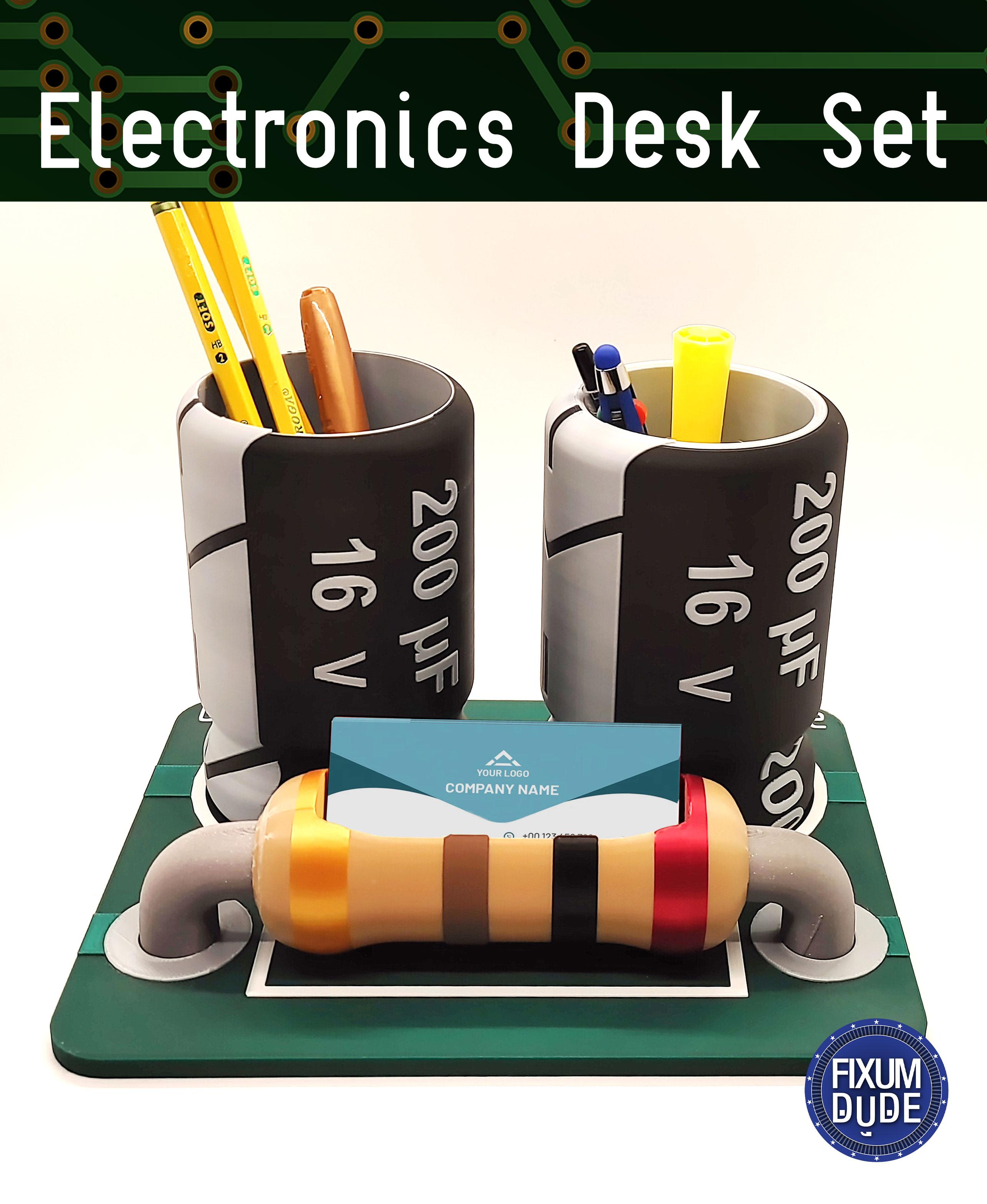 Electronics Desk Set 3d model