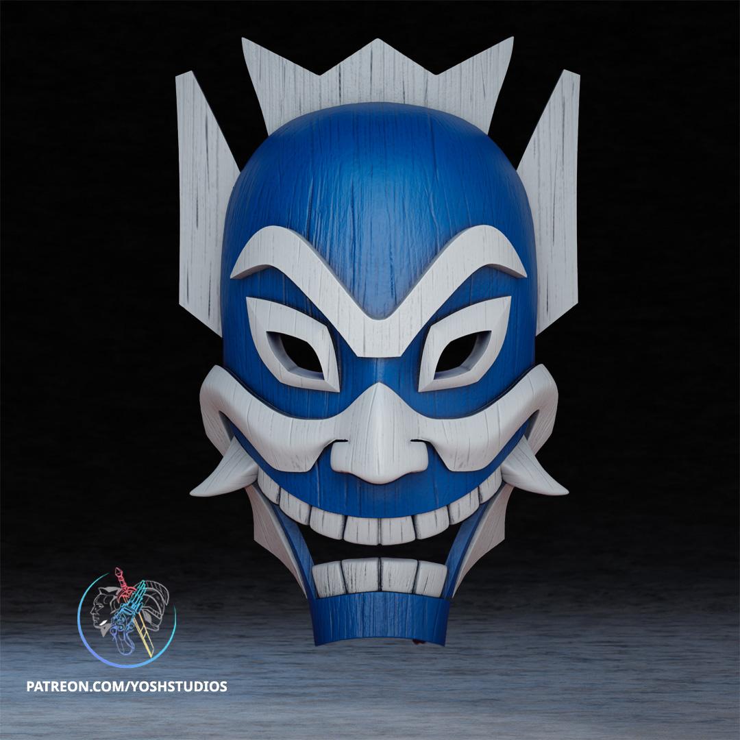 Avatar Blue Spirit Mask 3D Printer File STL 3d model