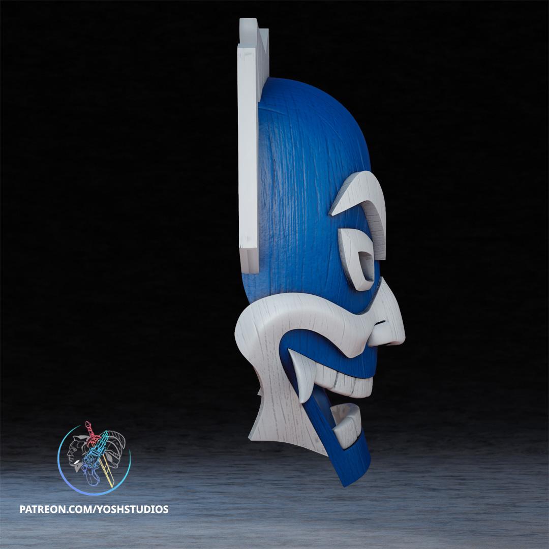 Avatar Blue Spirit Mask 3D Printer File STL 3d model