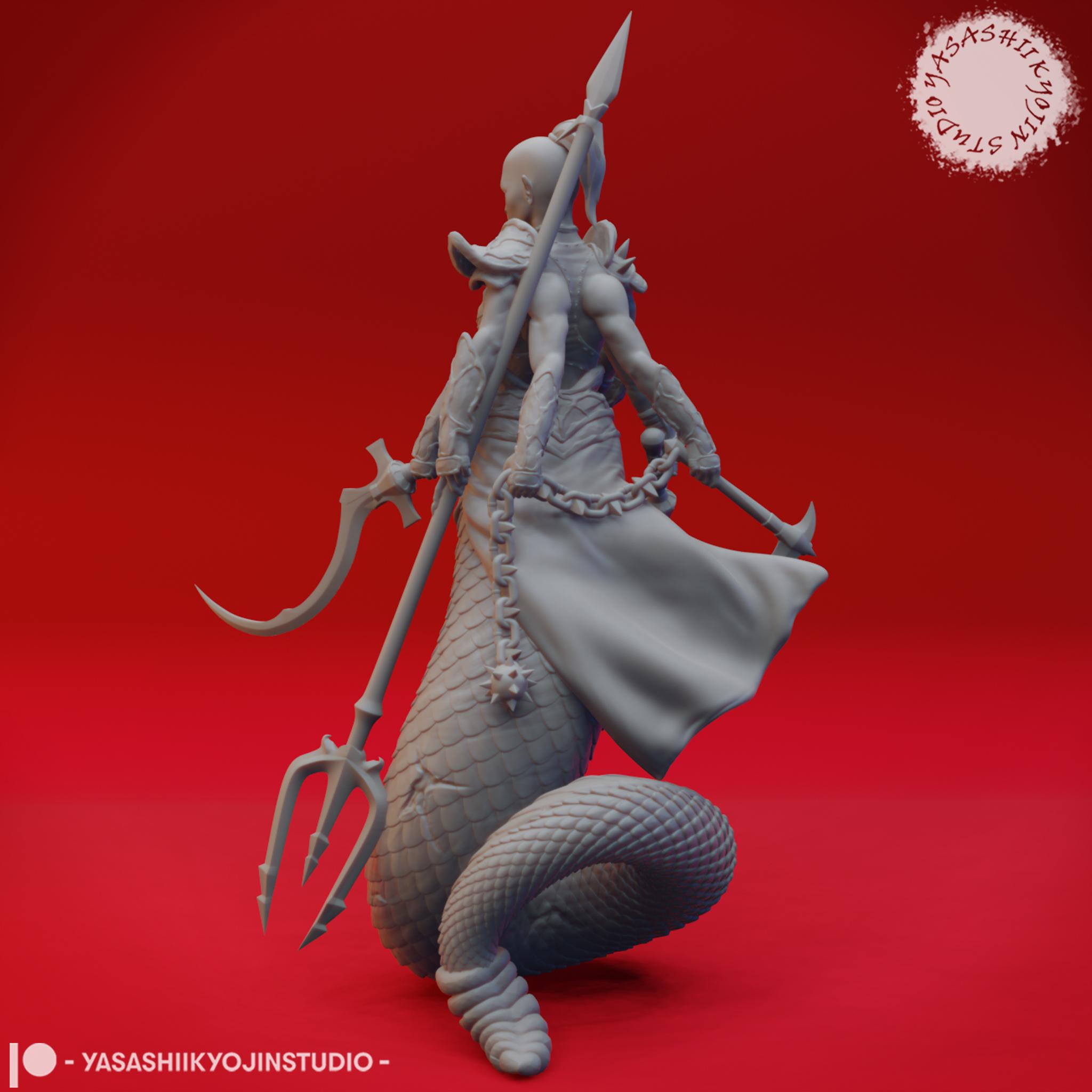 Marilith - Tabletop Miniature (Pre-Supported) 3d model