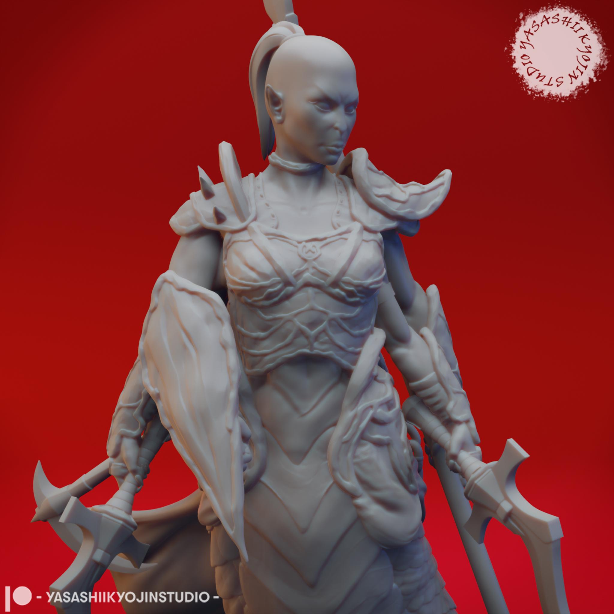 Marilith - Tabletop Miniature (Pre-Supported) 3d model