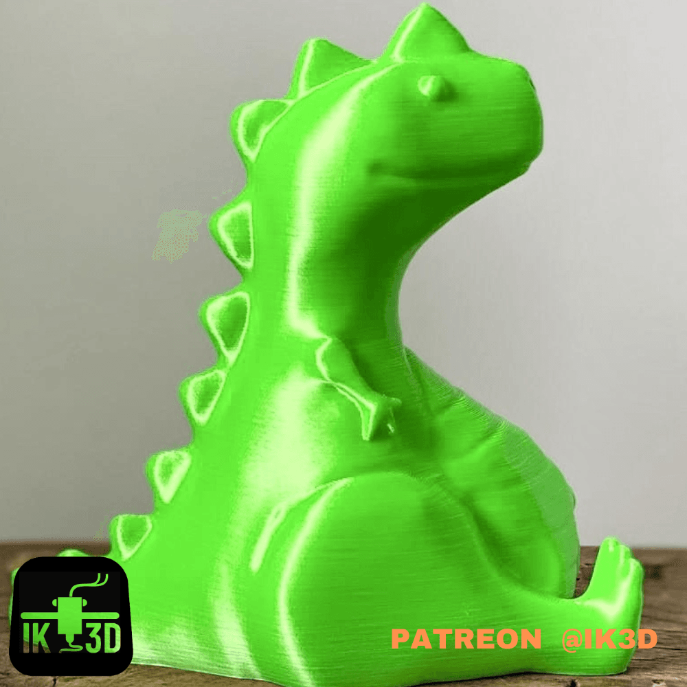Chubby T-Rex Dinosaur Figurine / No Supports 3d model