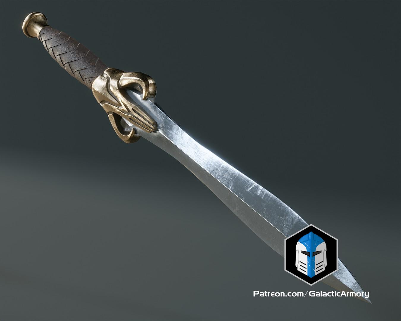 Build-Your-Own Mandalorian Dagger - 3D Print Files 3d model