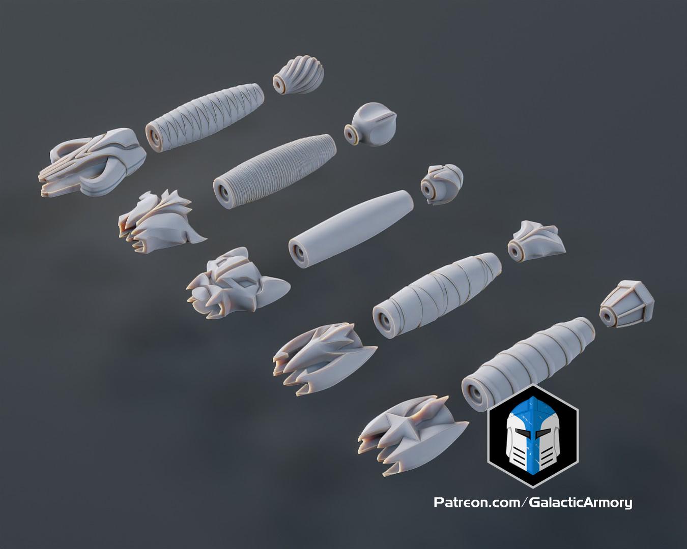 Build-Your-Own Mandalorian Dagger - 3D Print Files 3d model