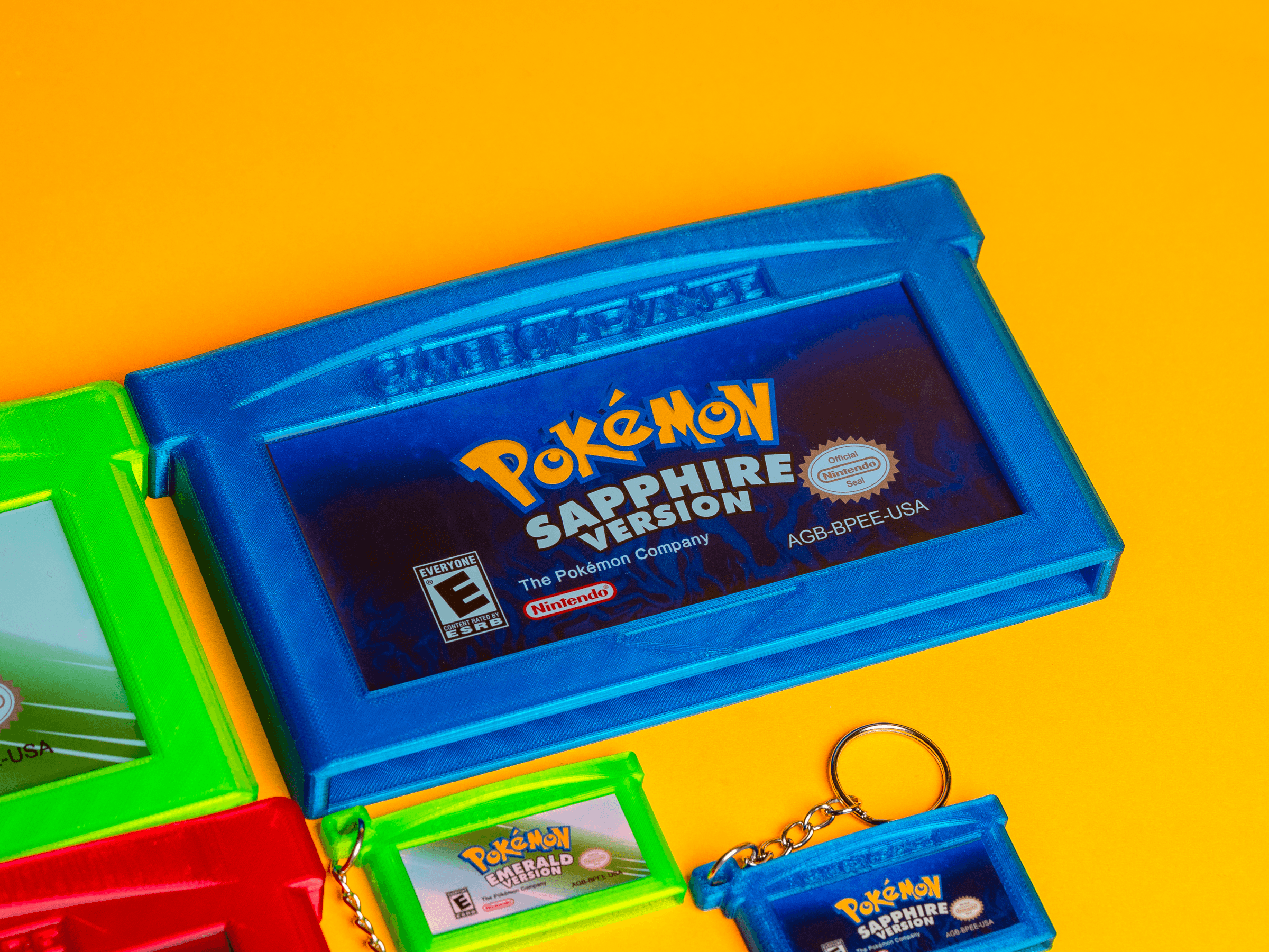 Gameboy Advance Cartridges - Keychains and Wall Mountables 3d model