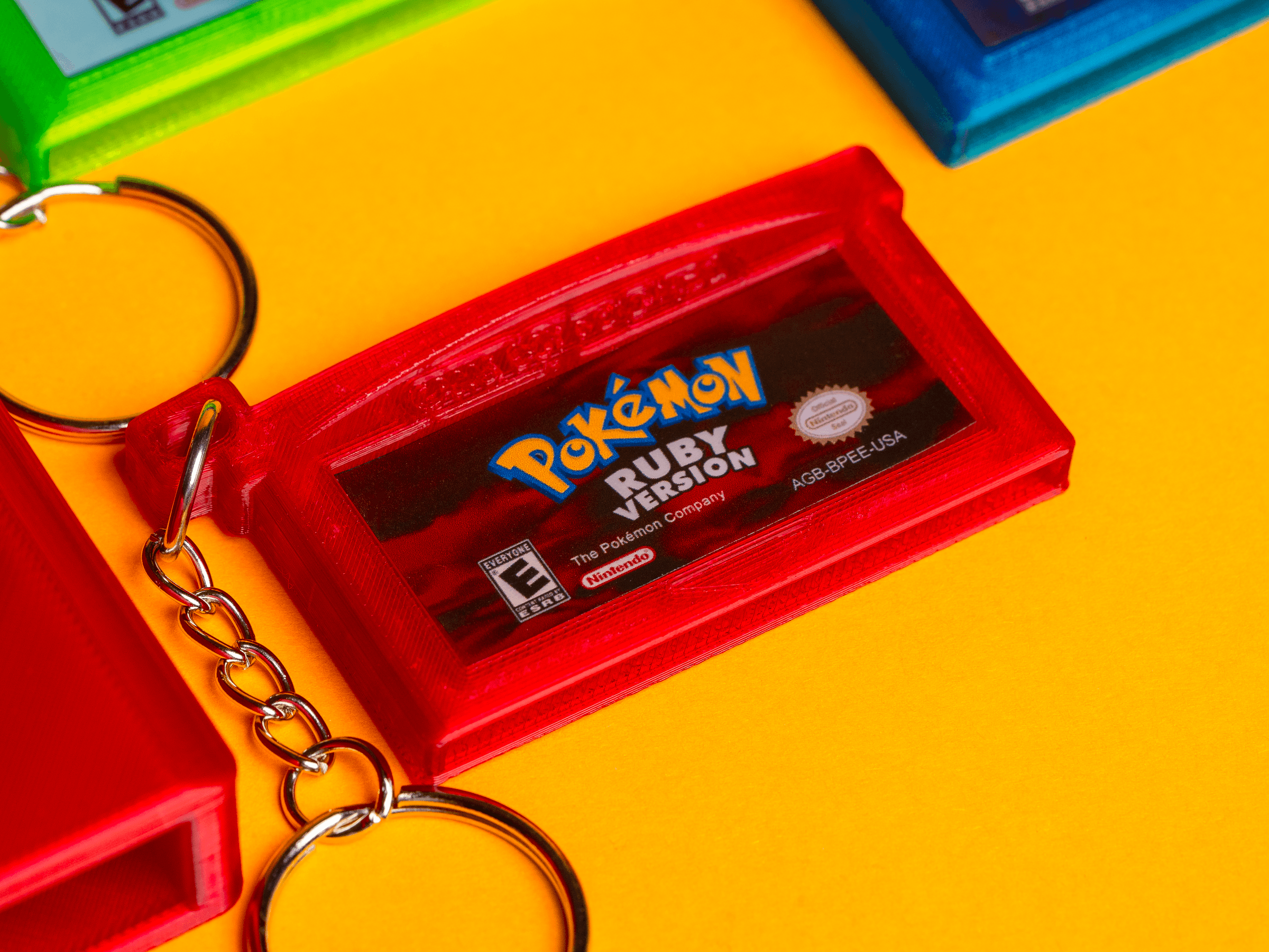 Gameboy Advance Cartridges - Keychains and Wall Mountables 3d model