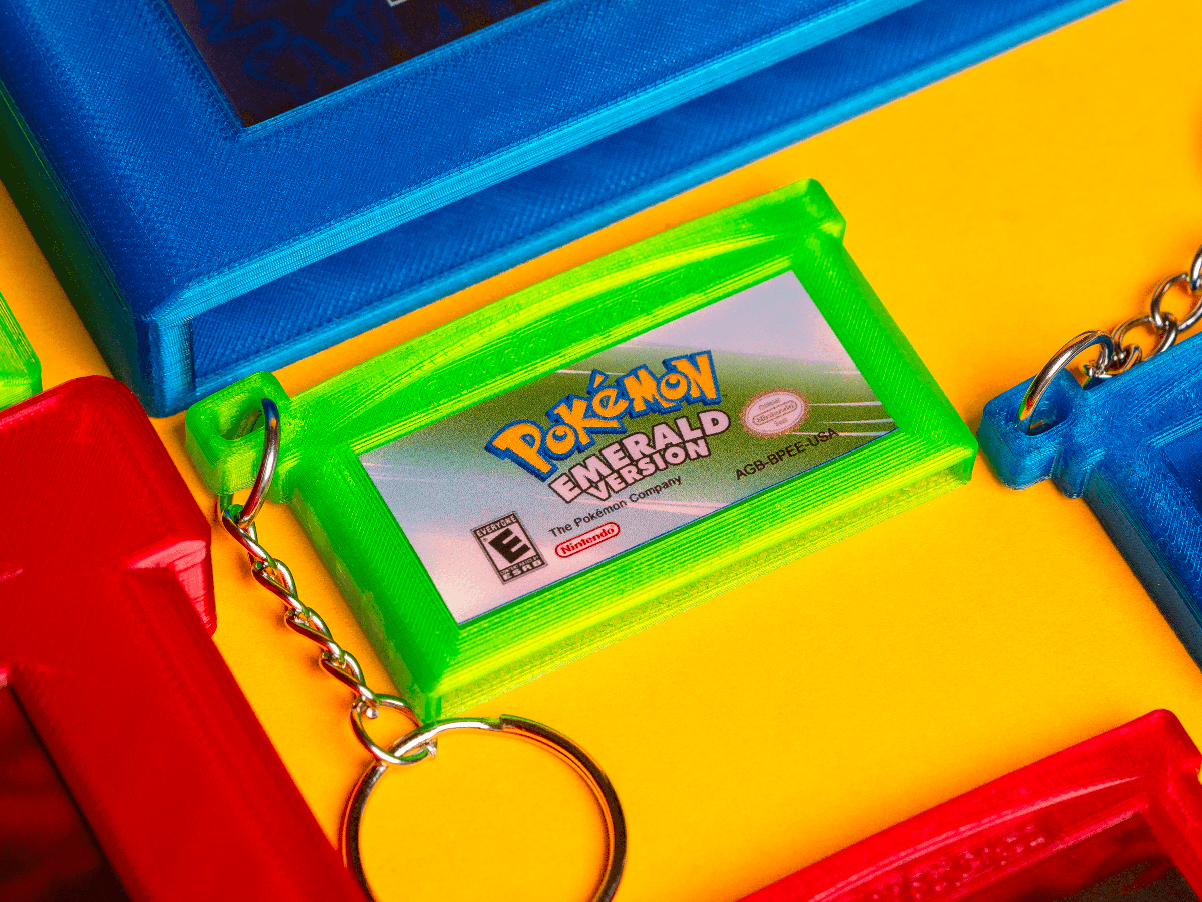 Gameboy Advance Cartridges - Keychains and Wall Mountables 3d model