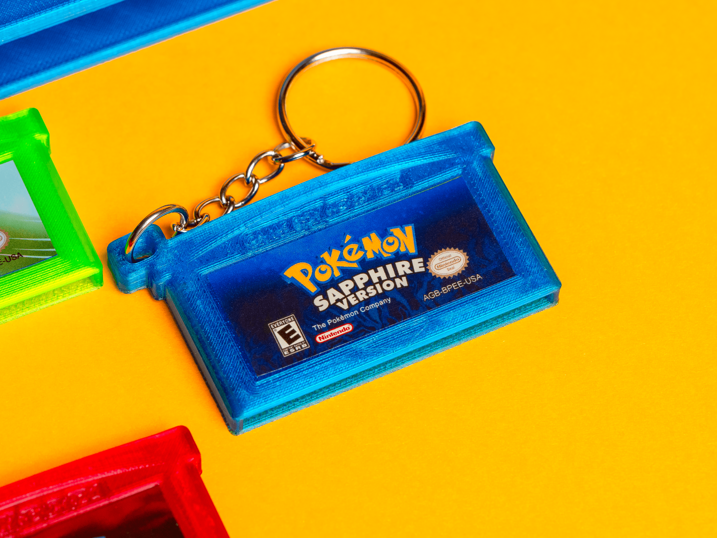 Gameboy Advance Cartridges - Keychains and Wall Mountables 3d model