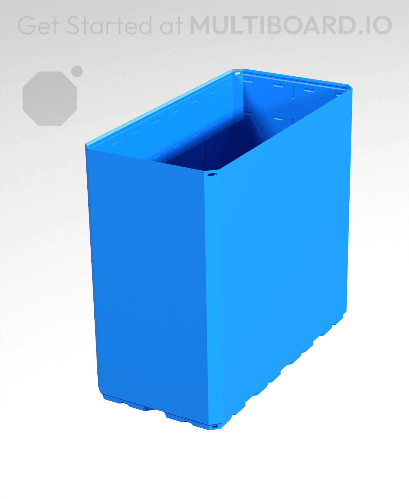 2x4x3.5 - Simple Walls - Multibin Shell 3d model