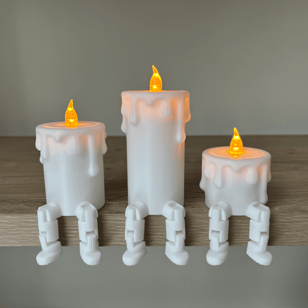 Articulated Candle Set 3d model