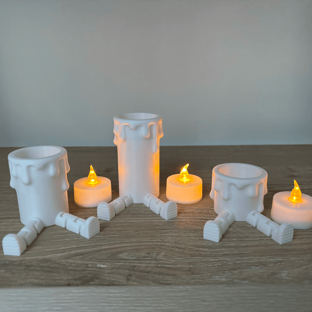 Articulated Candle Set 3d model