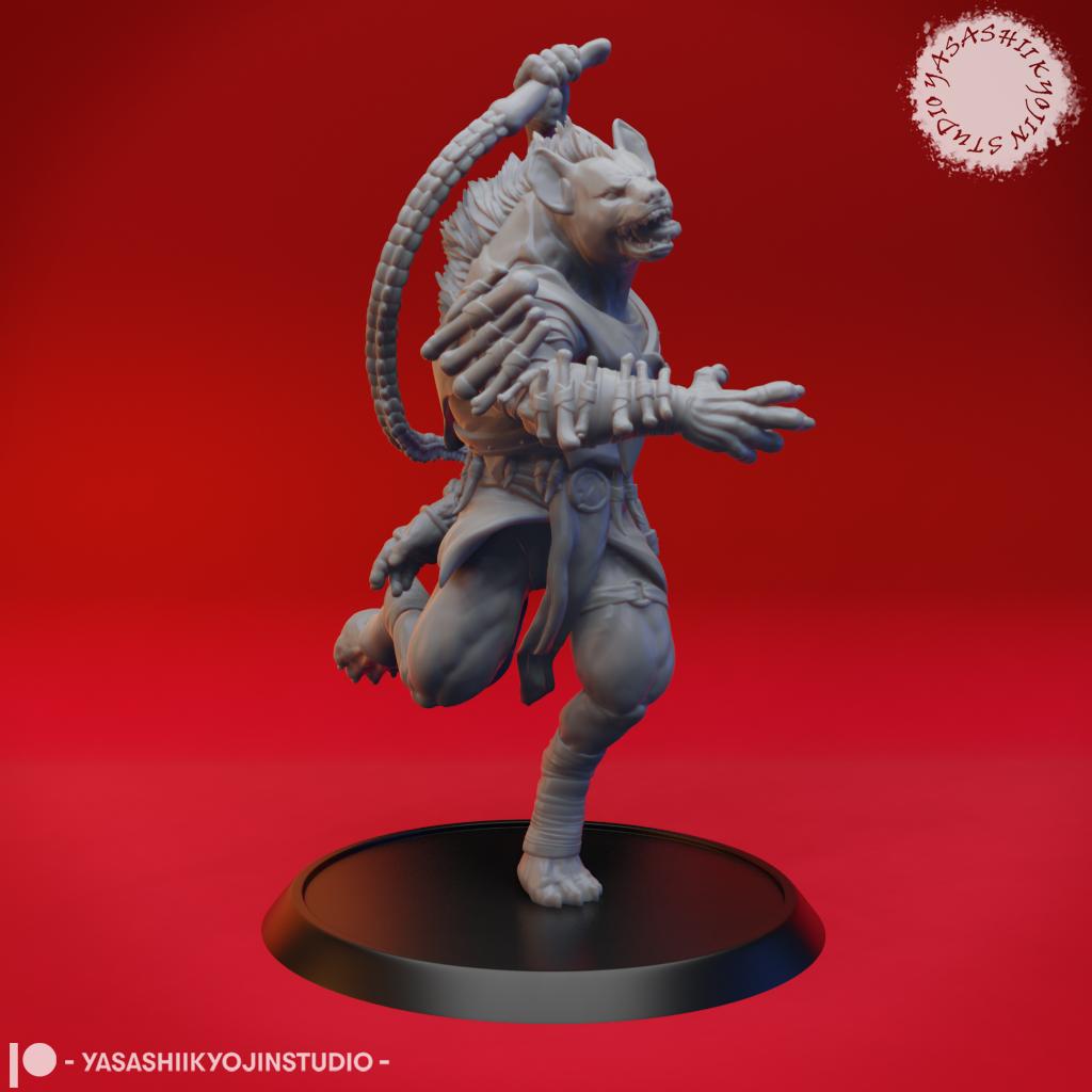 Gnoll - Tabletop Miniature (Pre-Supported) 3d model