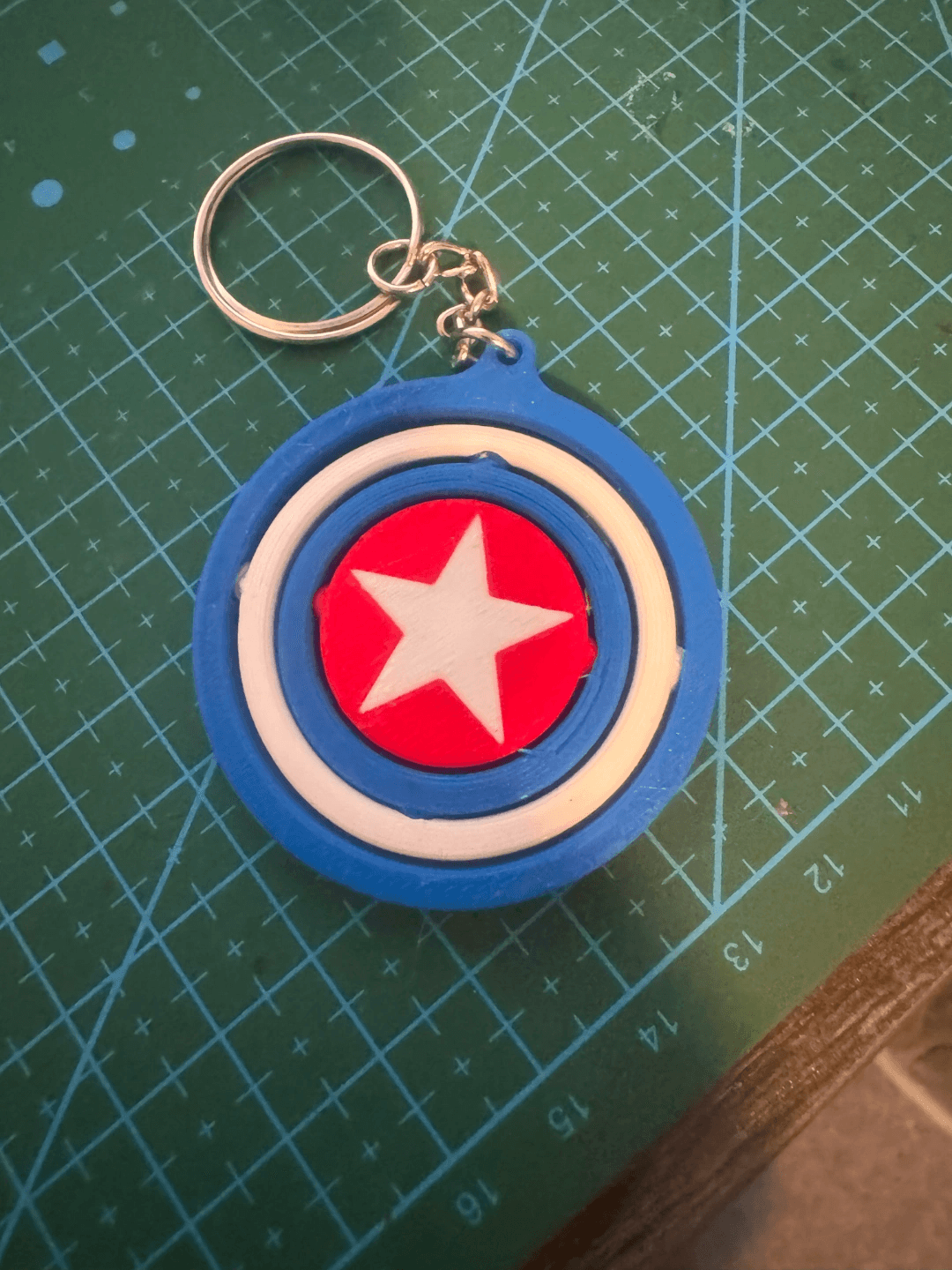 Captain America Keychain 3d model