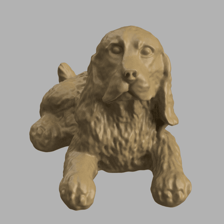 Cocker english spaniel 3d model