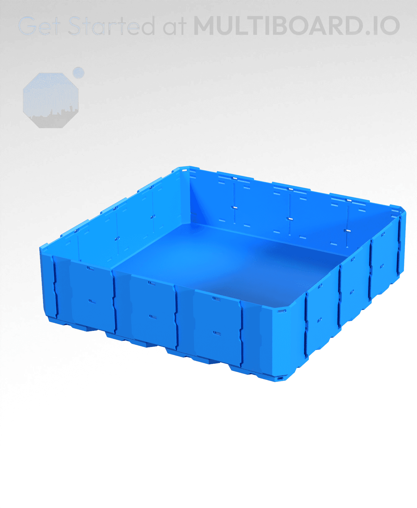 4x4x1 - Full Multipoint Rail - Multibin Shell 3d model