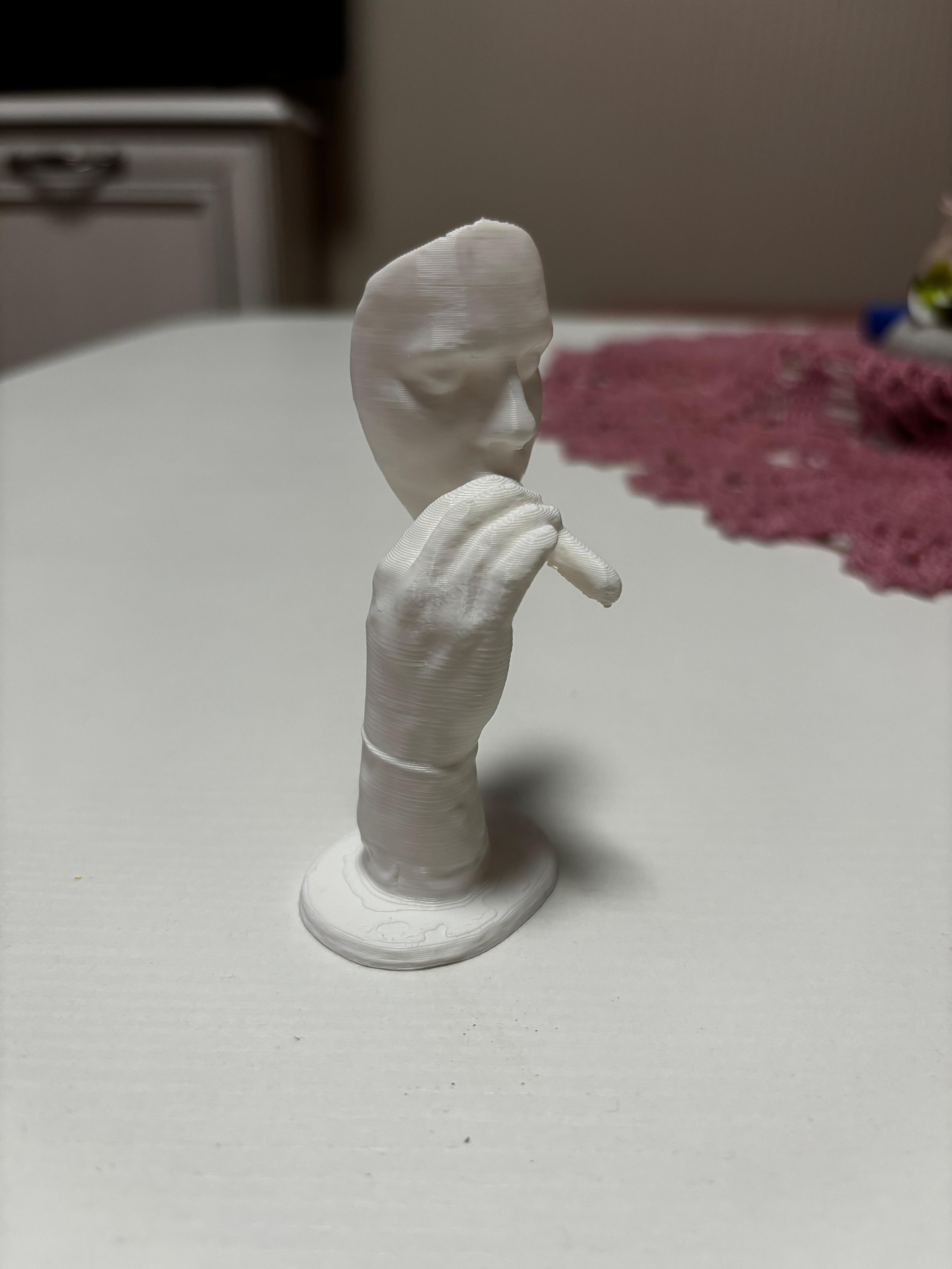 Smoking person decoration 3d model