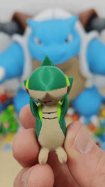 Snivy Pokemon (No Support) 3d model