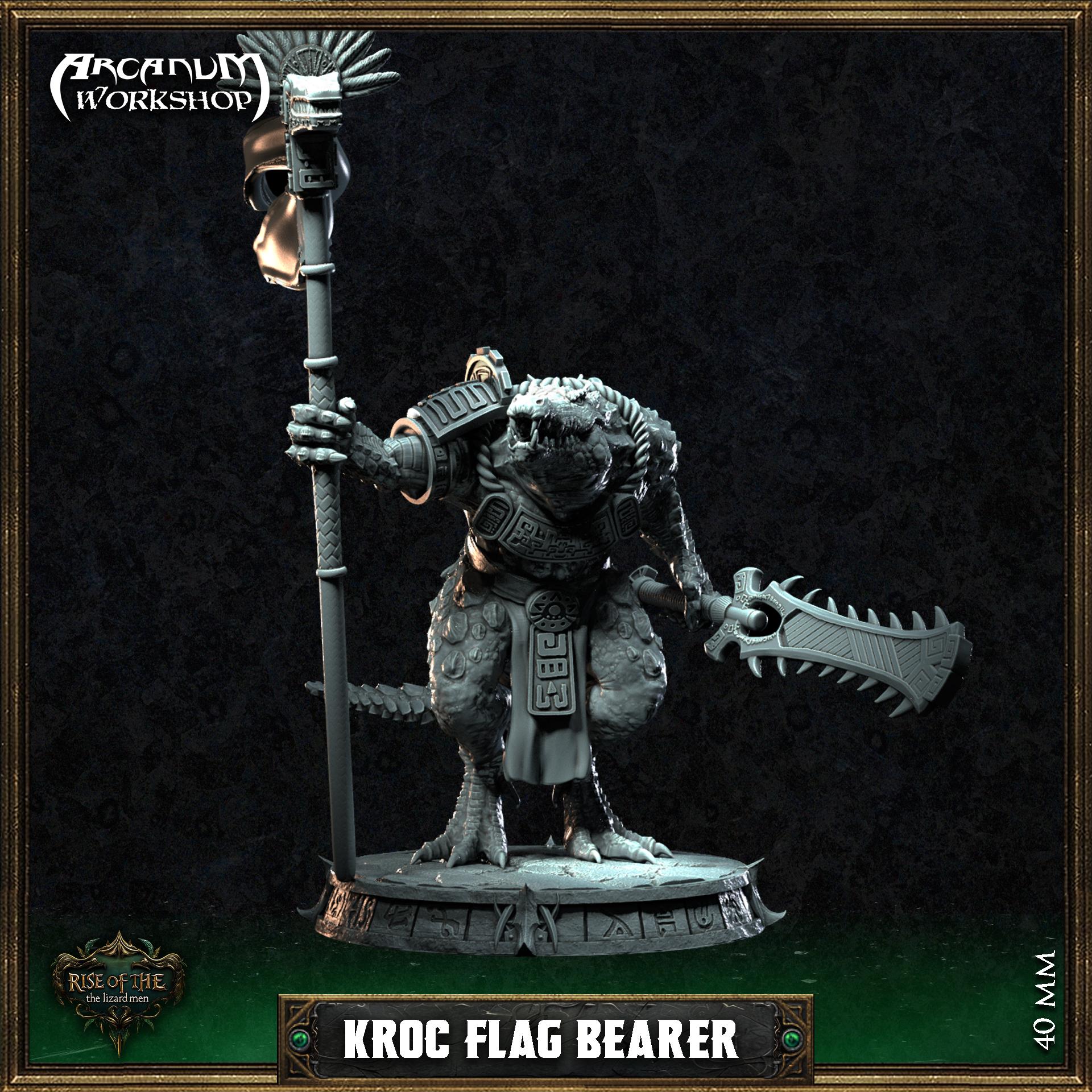 Kroc Flag Bearer 40mm 3d model