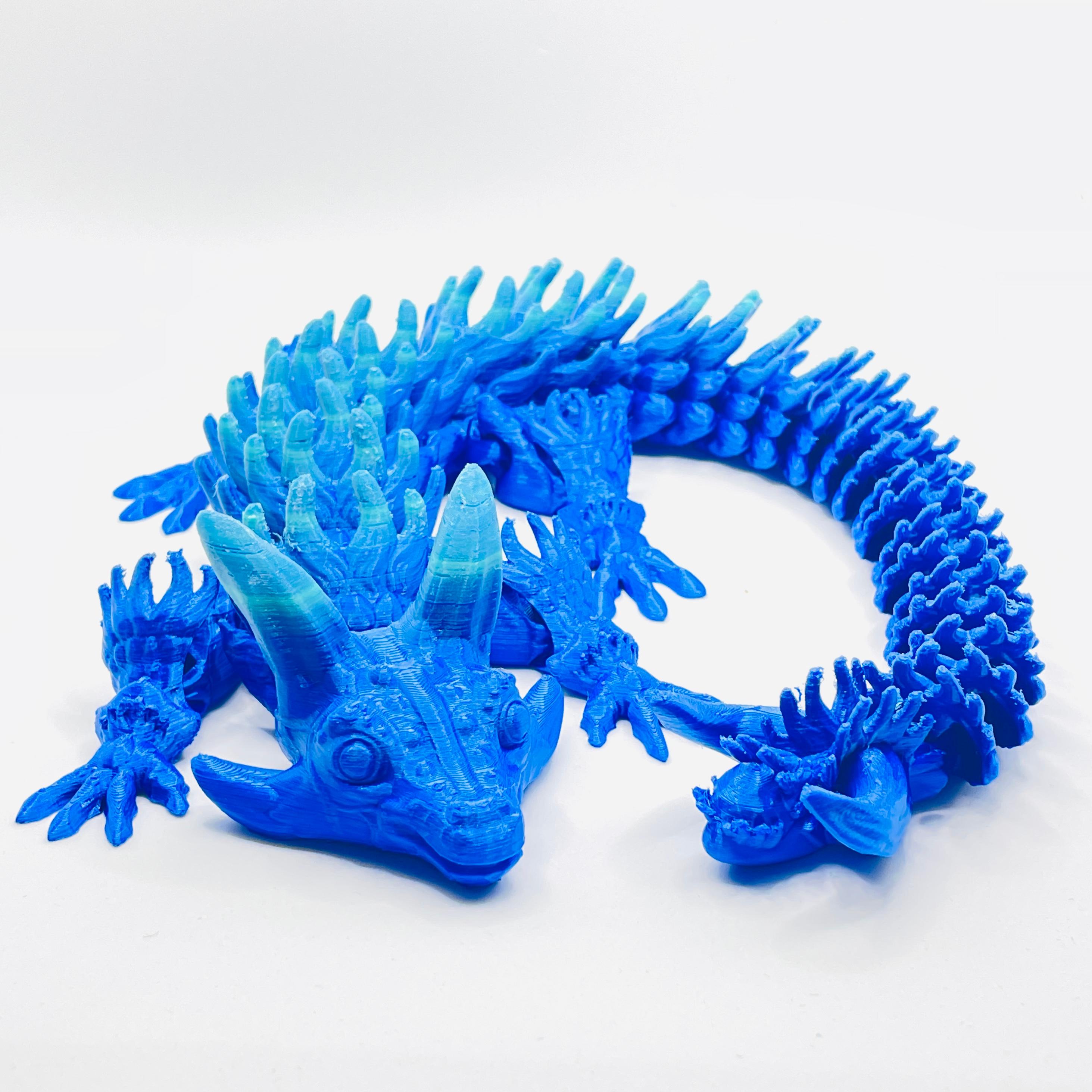Happy Favorite Dragon - Articulated Toy - Print in Place - No Supports - Flexi 3d model