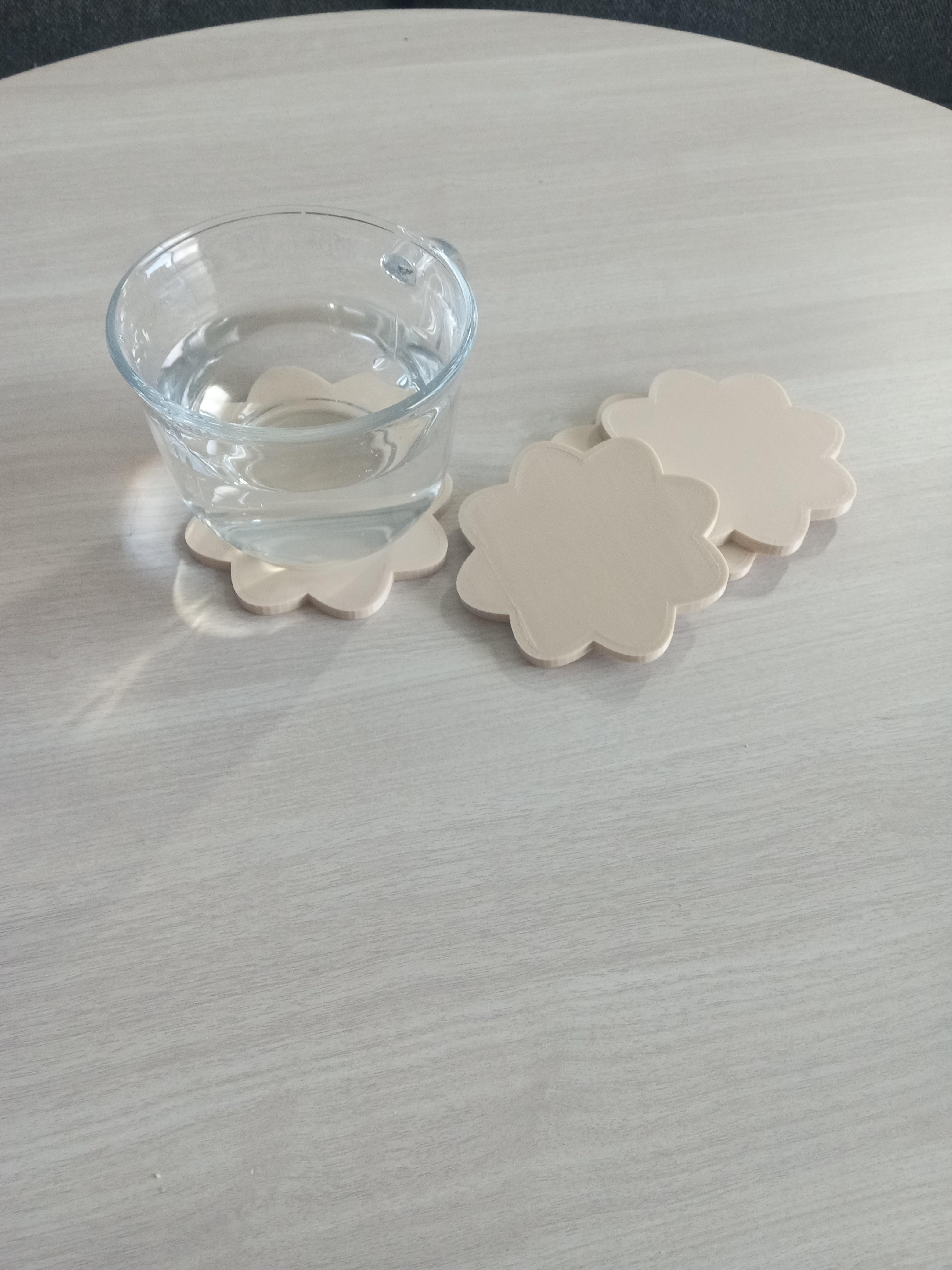 Flower coasters version 1 3d model