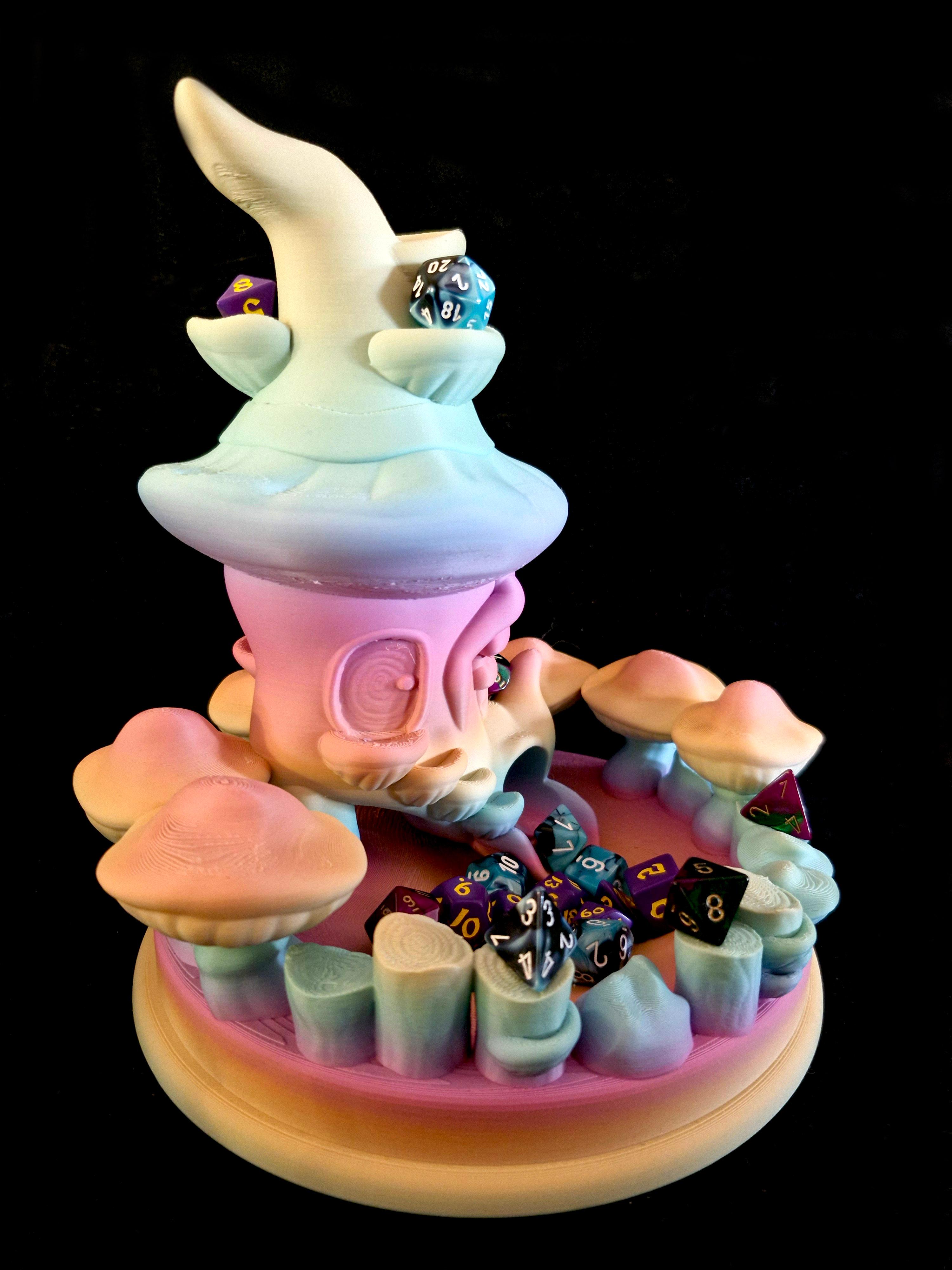 Witches Shoe Dicetower and LED display *Personal Use* 3d model