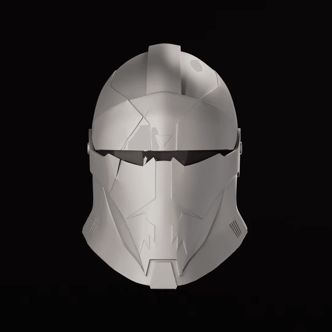 Star Wars Medieval Commander Wolffe Helmet Cosplay Stl 3d File 3d model
