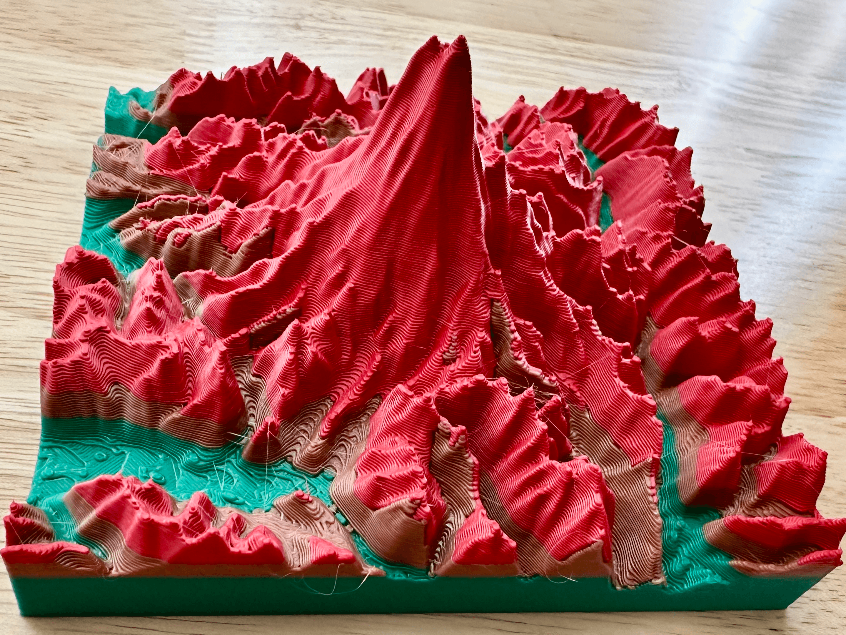 Mount Rainier 3D Terrain Map  3d model