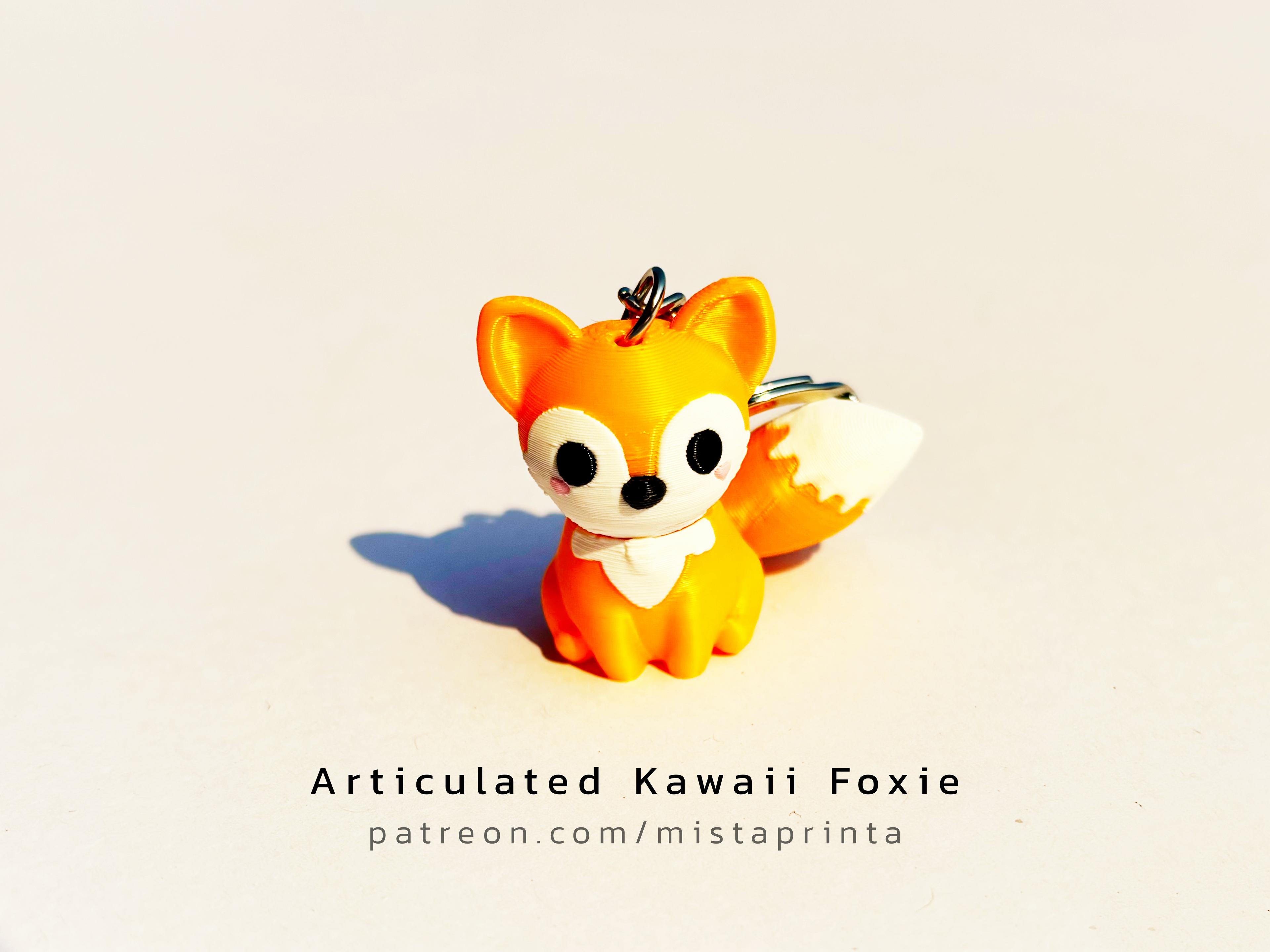 Articulated Kawaii Foxie 3d model
