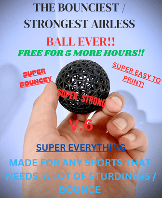 The SUPER EVERYTHING Airless Ball ( 5 Hours LEFT )!!! 3d model