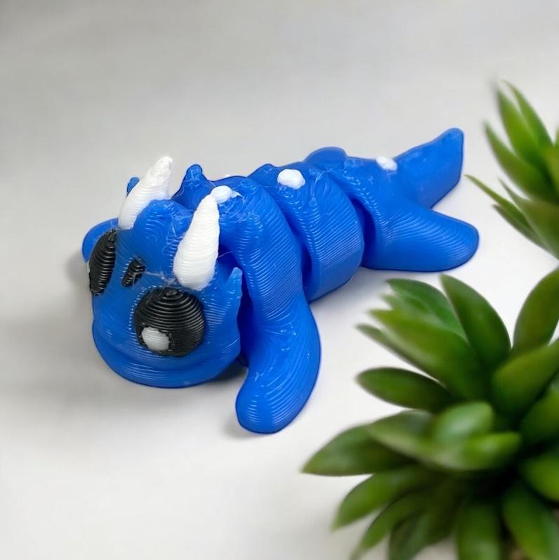 Flexi Baby Dragon (No Supports) 3d model