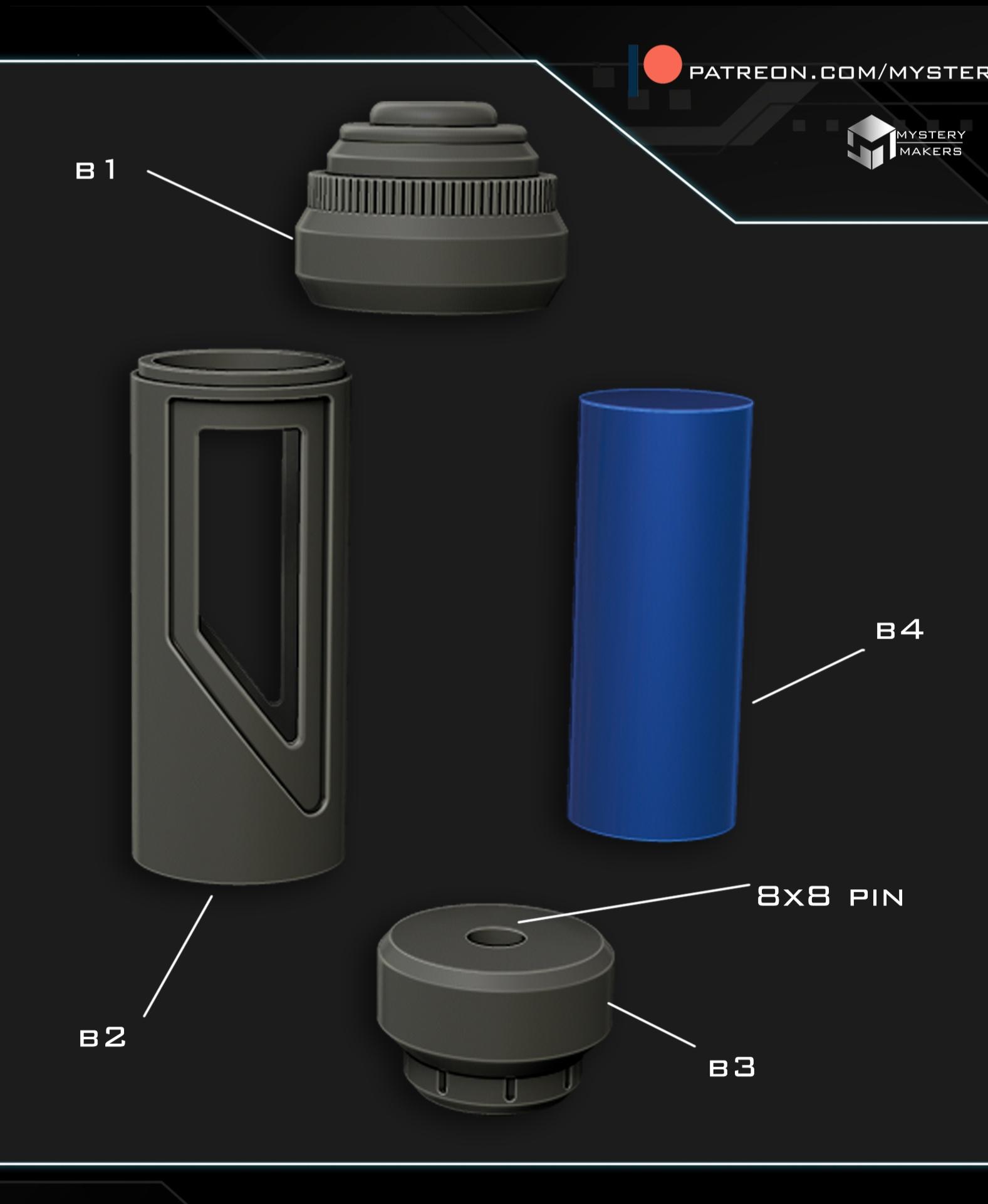 Bacta vials - Kay Vess 3d model