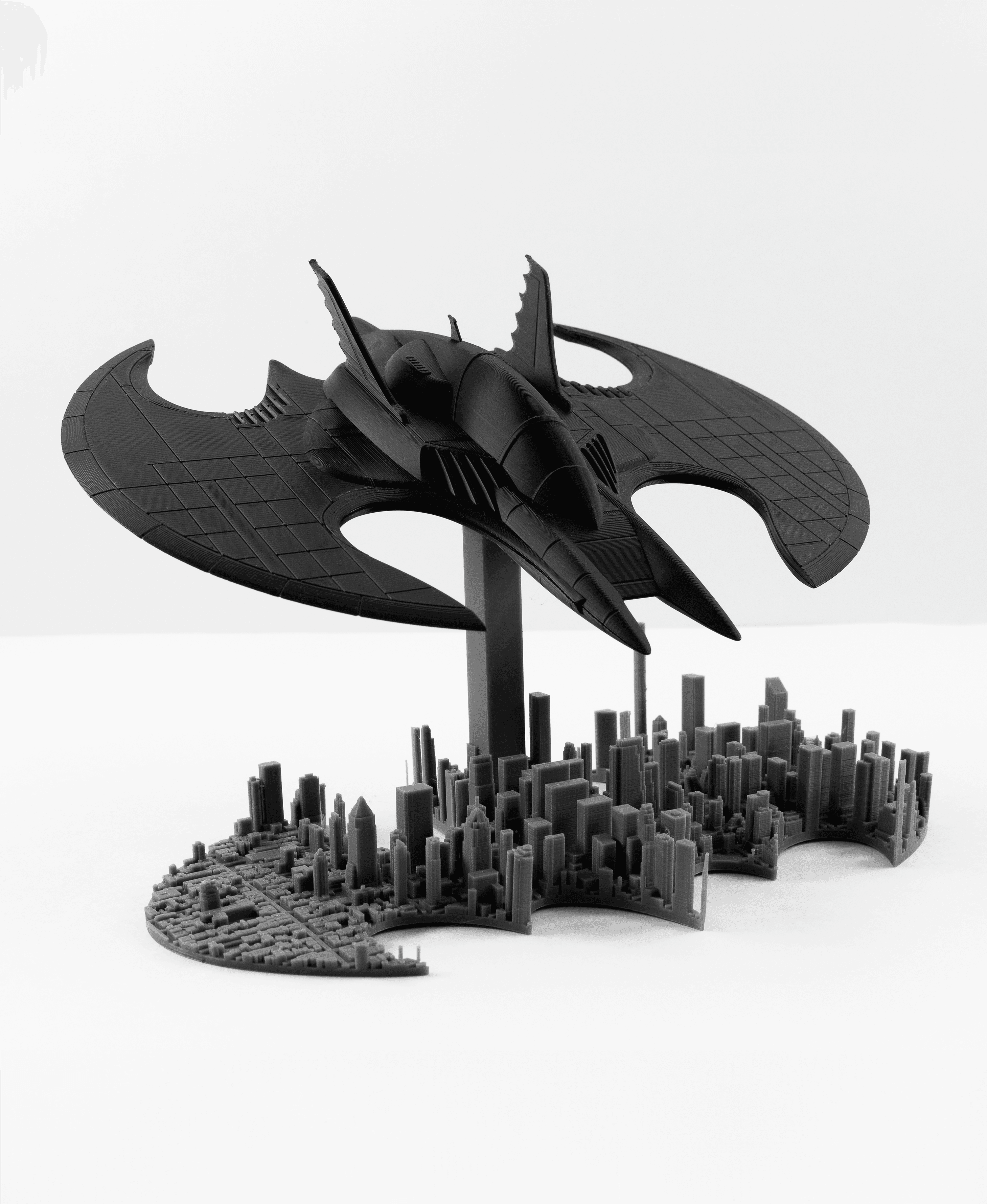 Batwing over Gotham City (No Supports, No AMS) 3d model