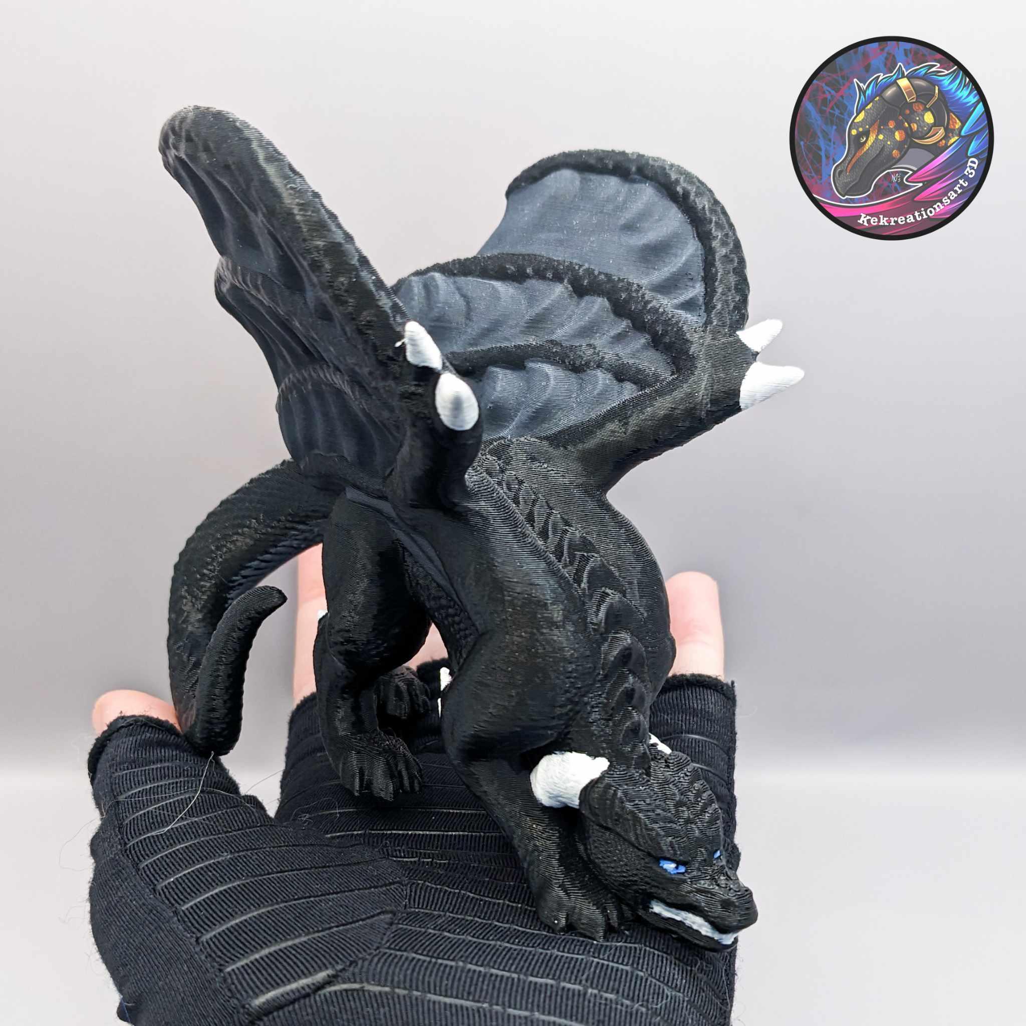 Theron Dragon Figurine 3d model