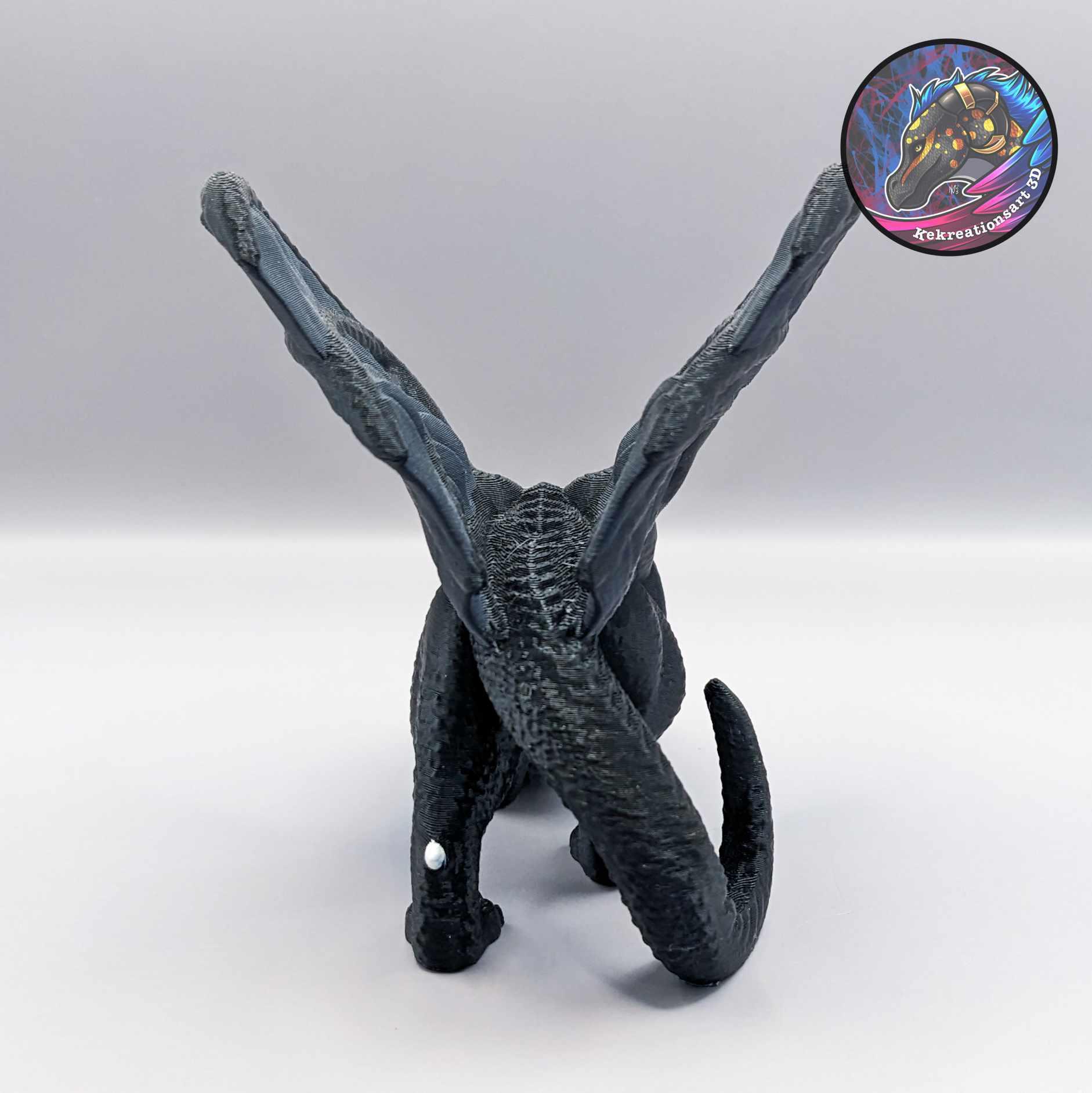 Theron Dragon Figurine 3d model