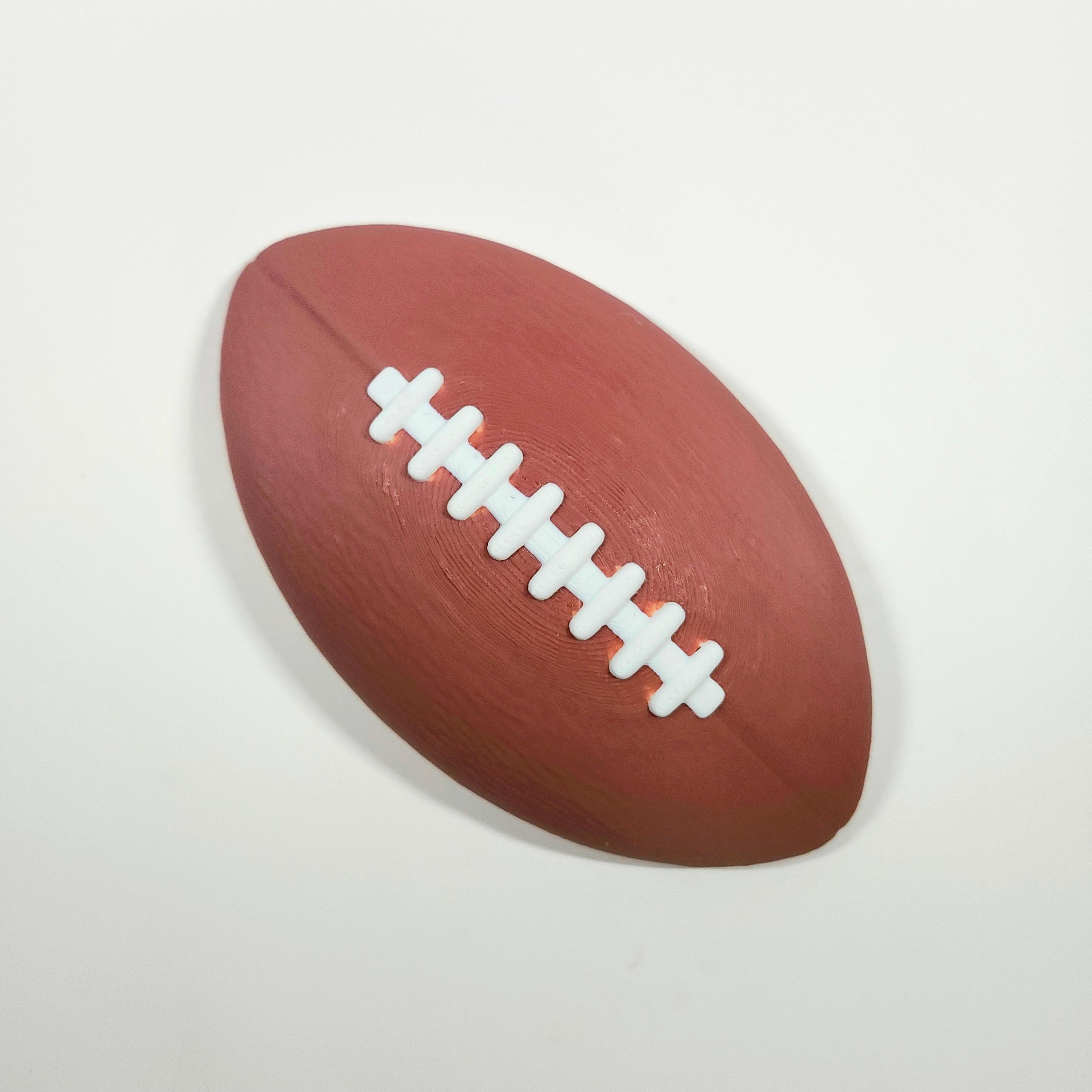 Decorative Hanging Lifesize American Football Half v2 Pop-Out 3D Art :: WALL BALLZ 3d model