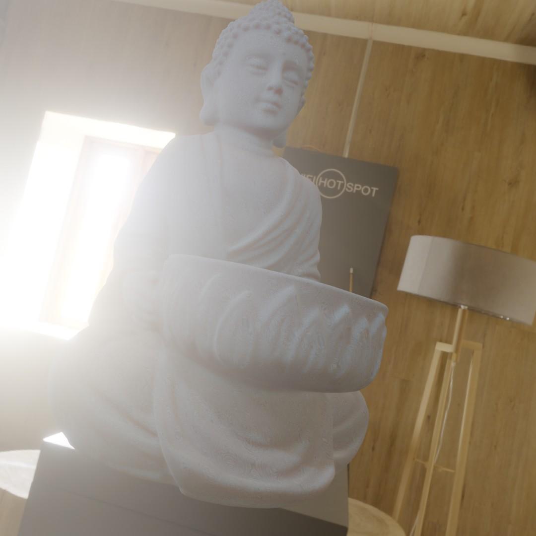 Bouddha candle 3d model